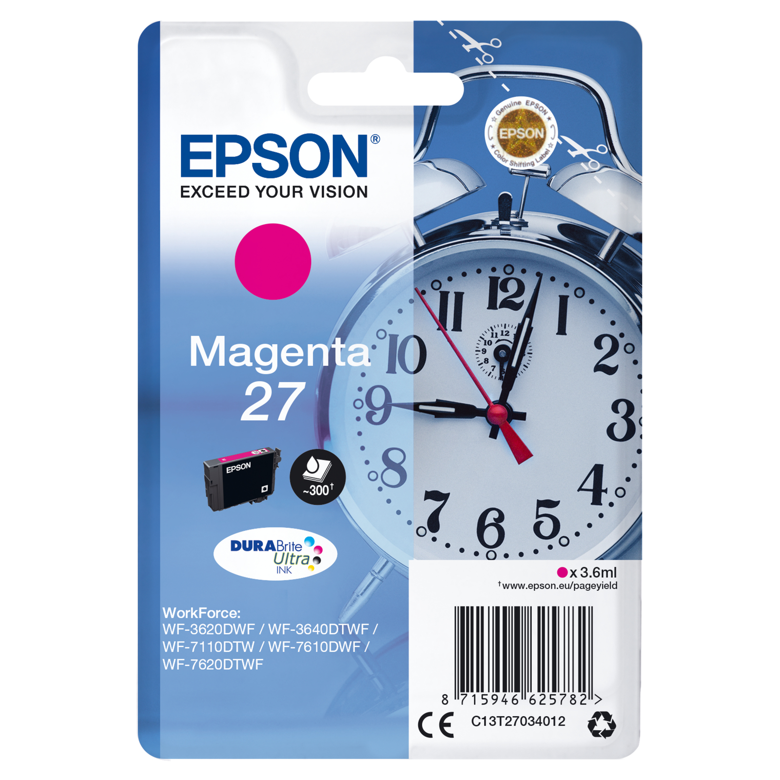 Epson 27 3.6 Ml magenta Original Ink Cartridge
