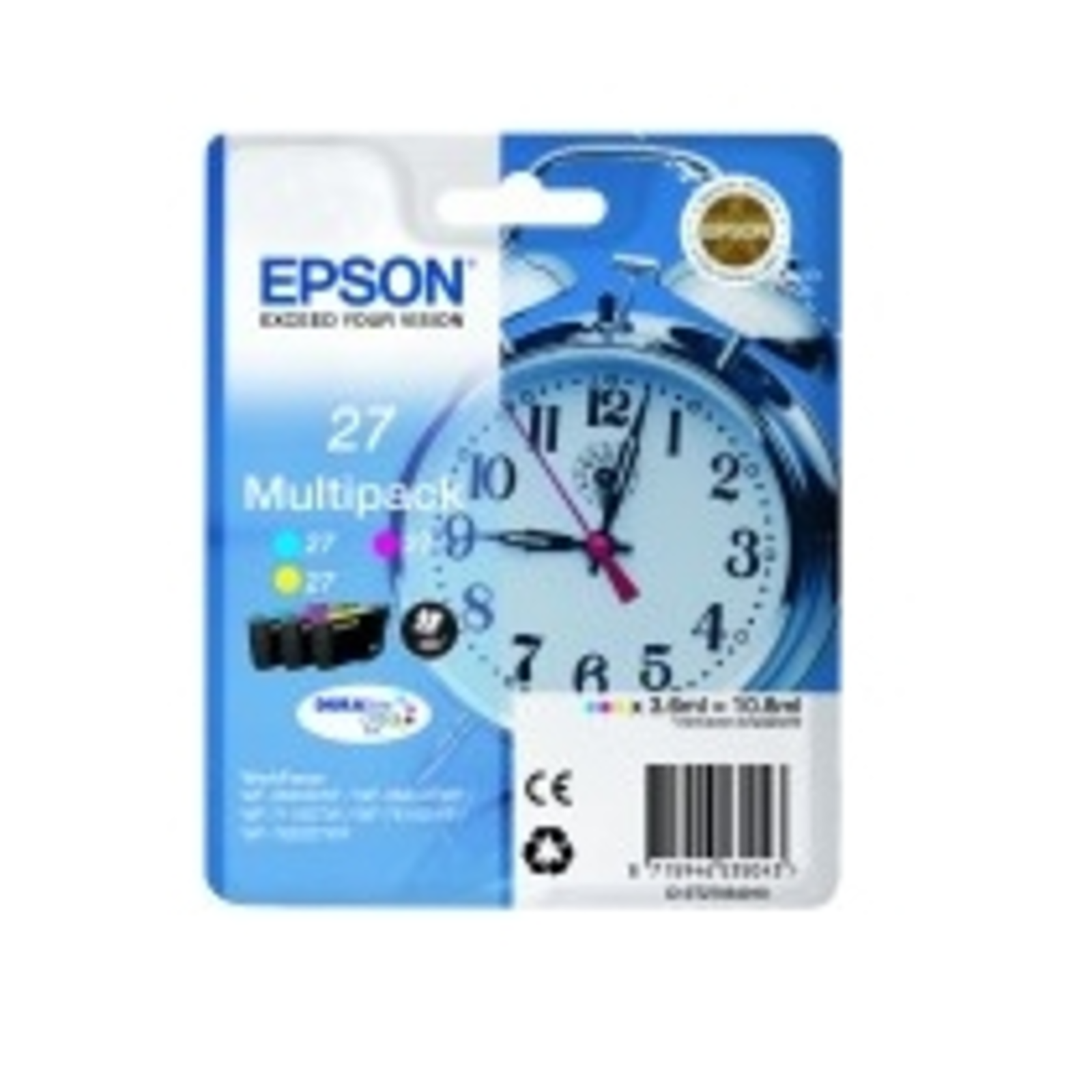 Epson DURABrite Multipack 3 Colors T 27 XL 2705 WorkForce 3620DWF 3640TWF 7100DTW 7610DWF 7620TWF