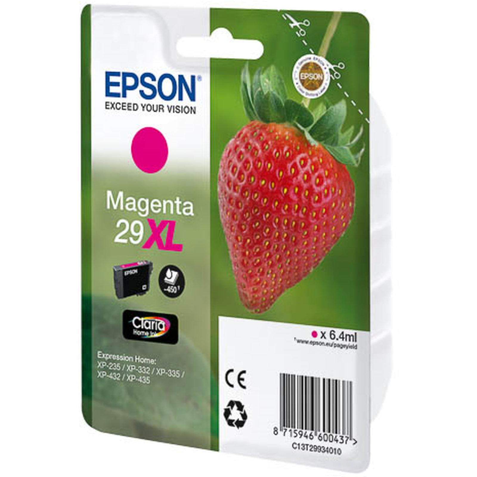 Epson 29XL magenta Original Ink Cartridge magenta 450 P. 6.40 Ml