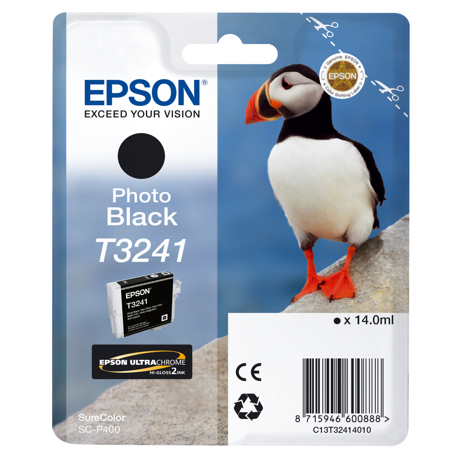 Epson Original T3241 Printer Cartridge Photo Black 14ml C13T32414010
