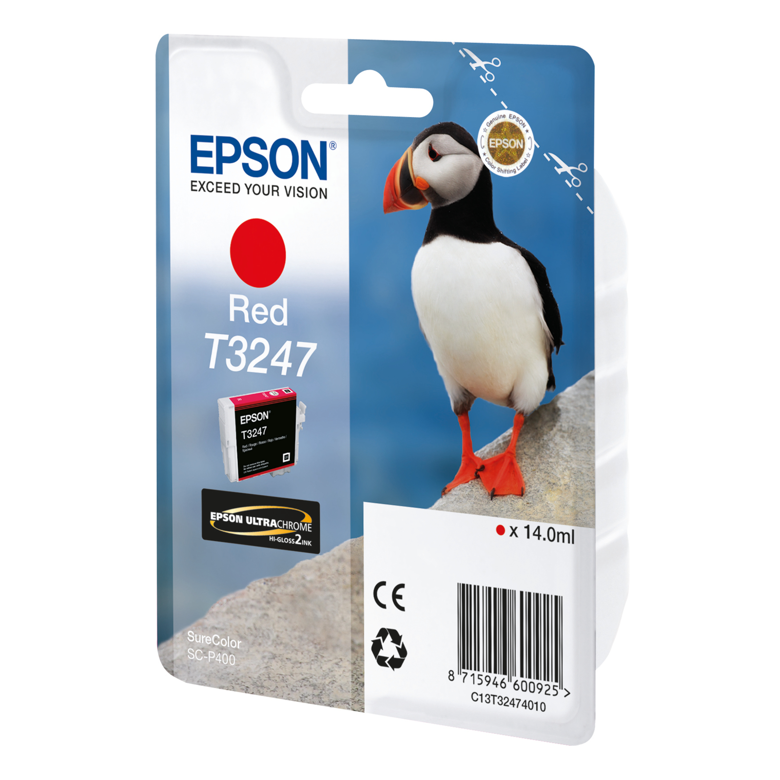 Epson T3247 14 Ml Red Original Ink Cartridge