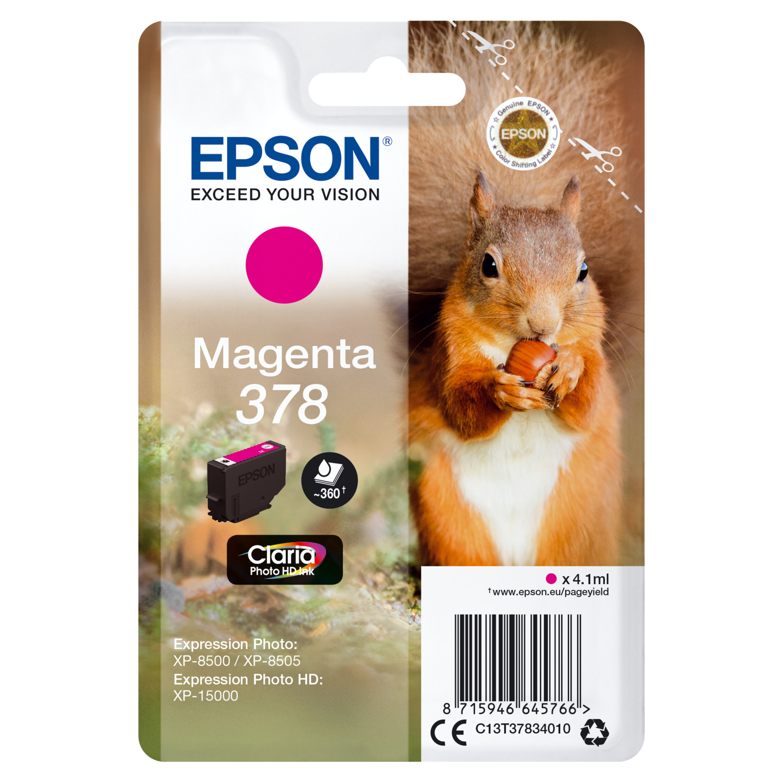 Epson 378 4.1 Ml magenta Original Blister Pack Ink Cartridge