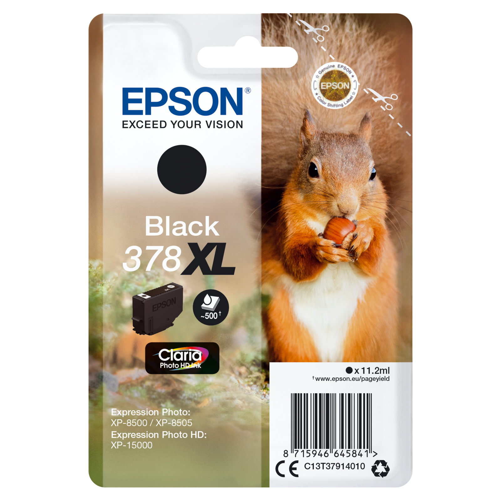 Epson Claria Photo HD-Ink HC Ink Black 378XL