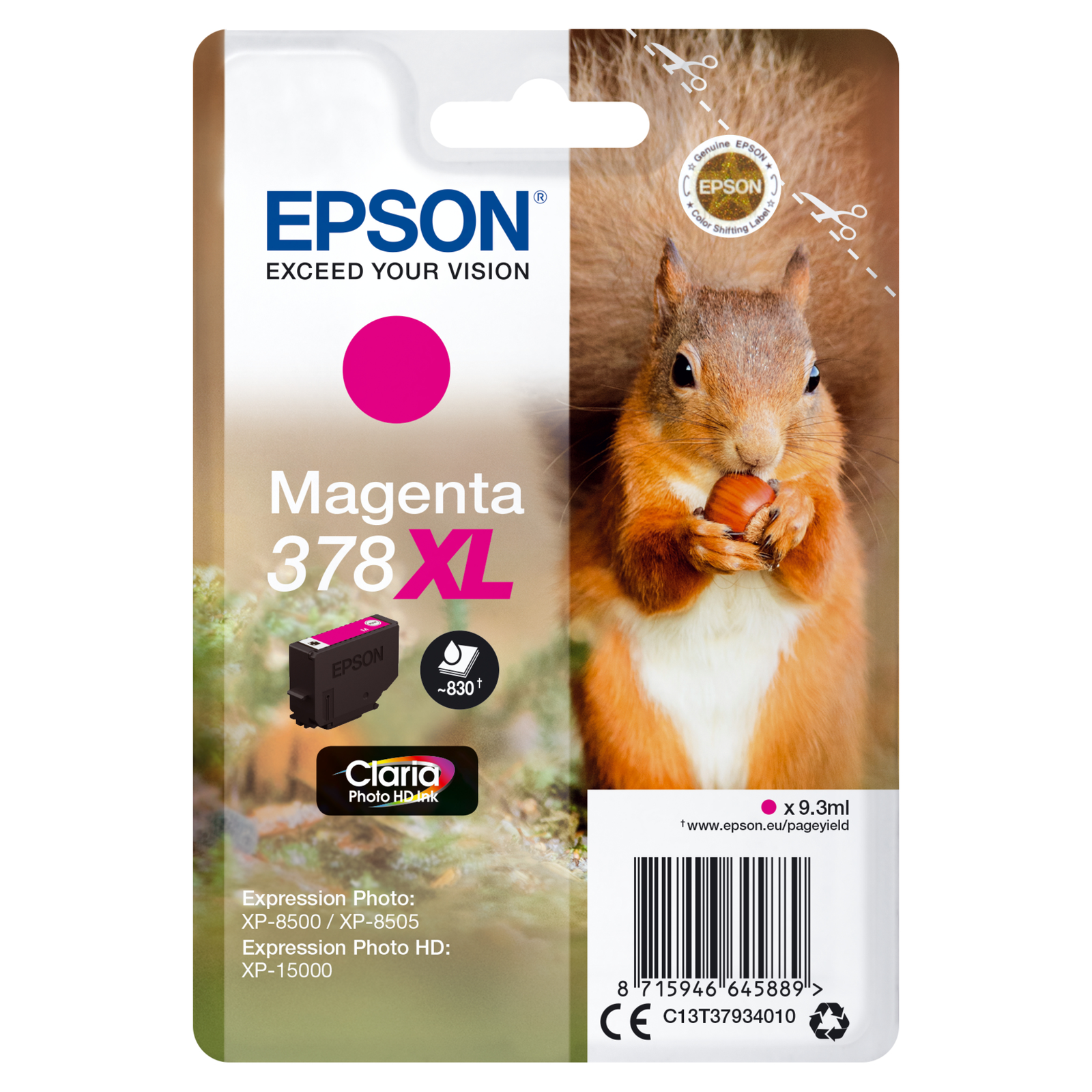 Epson magenta Ink HC 378XL C13T37934020