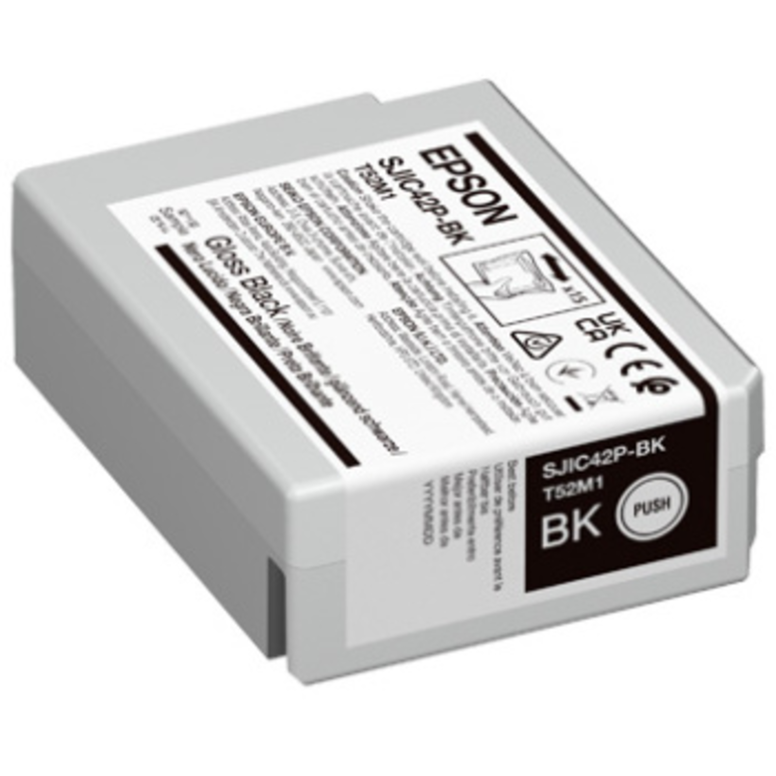 Epson SJIC42P-BK 50 Ml Black Original Ink Cartridge for ColorWorks CW-C4000E BK
