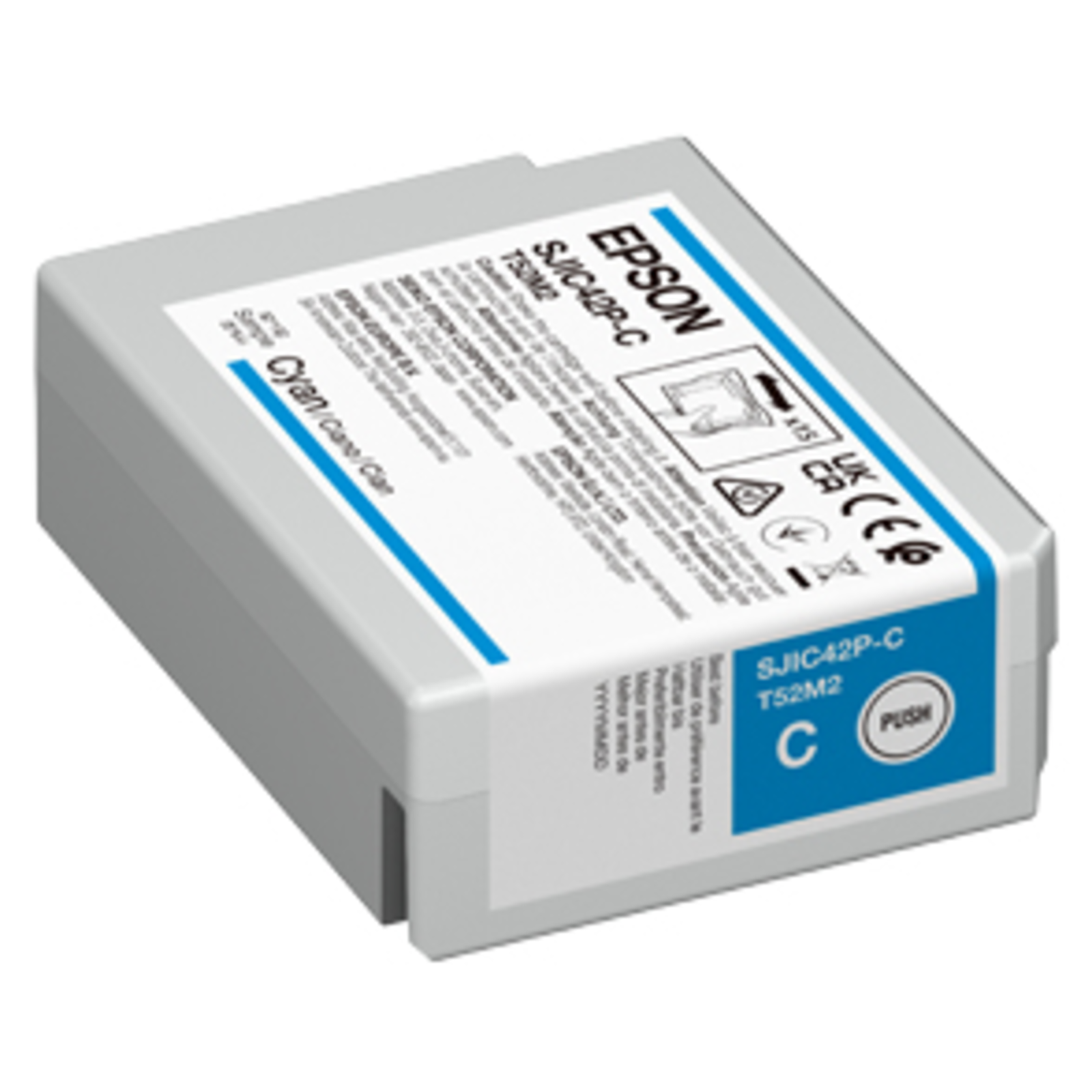Epson SJIC42P-C 50 Ml cyan Original Ink Cartridge for ColorWorks CW-C4000E BK