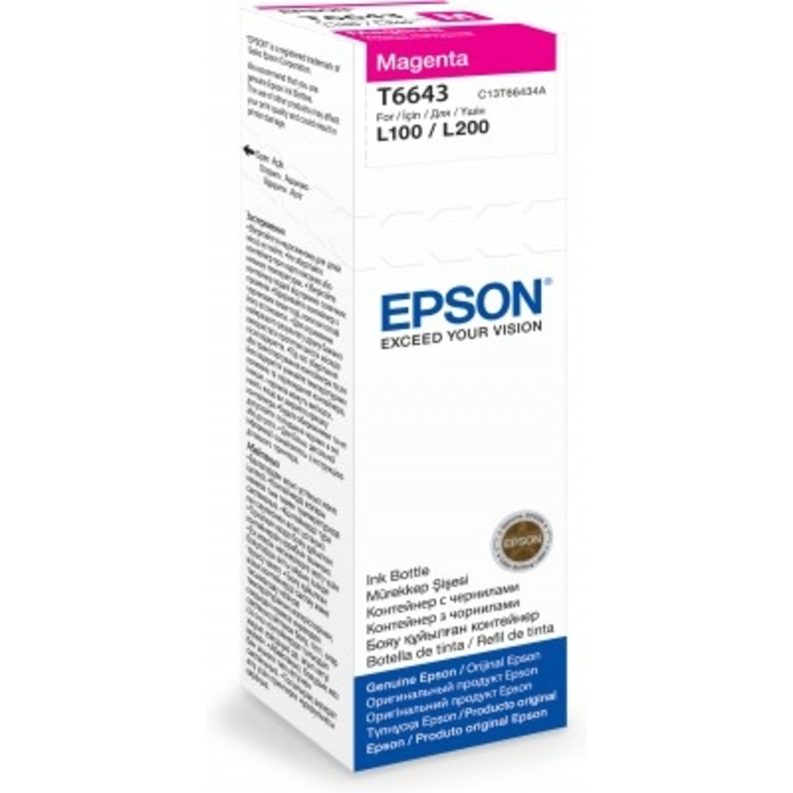 Epson T6643 magenta Original Ink Bottle magenta 6500 P. 70.00 Ml