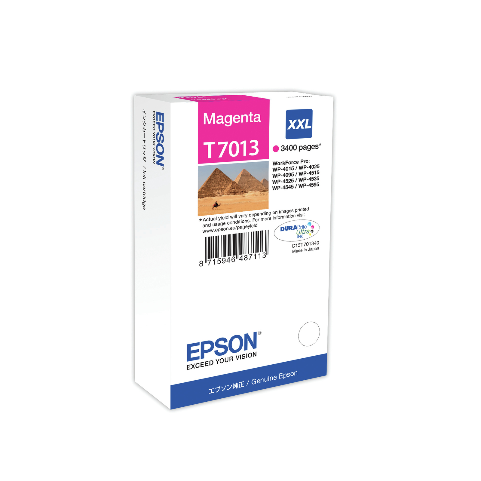 Epson Ink Cartridge XXL magenta 3.4k 34.2 Ml