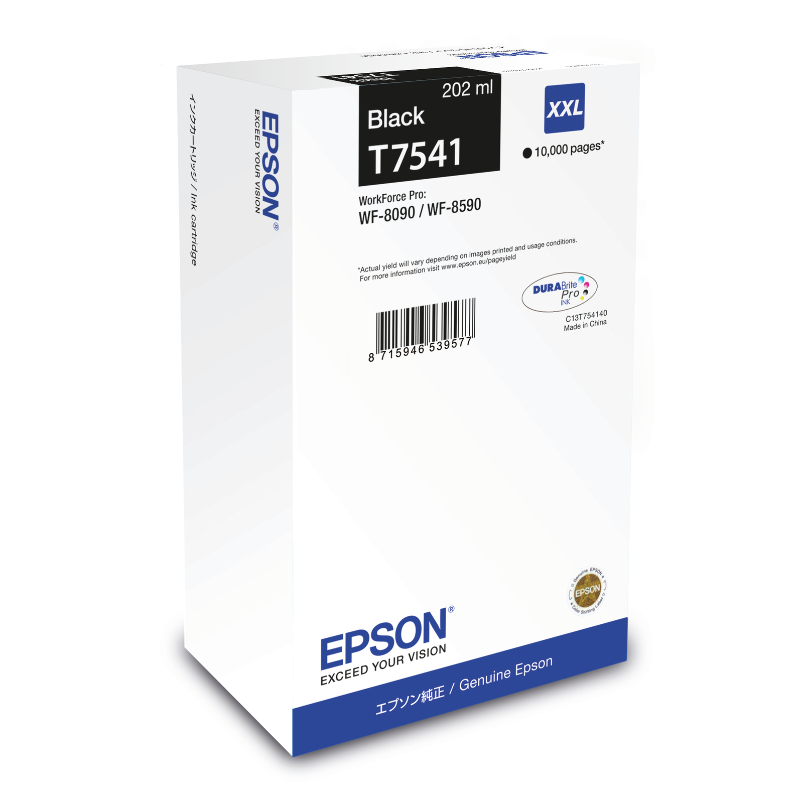 Epson Original T7541 XXL Printer Cartridge Black C13T754140