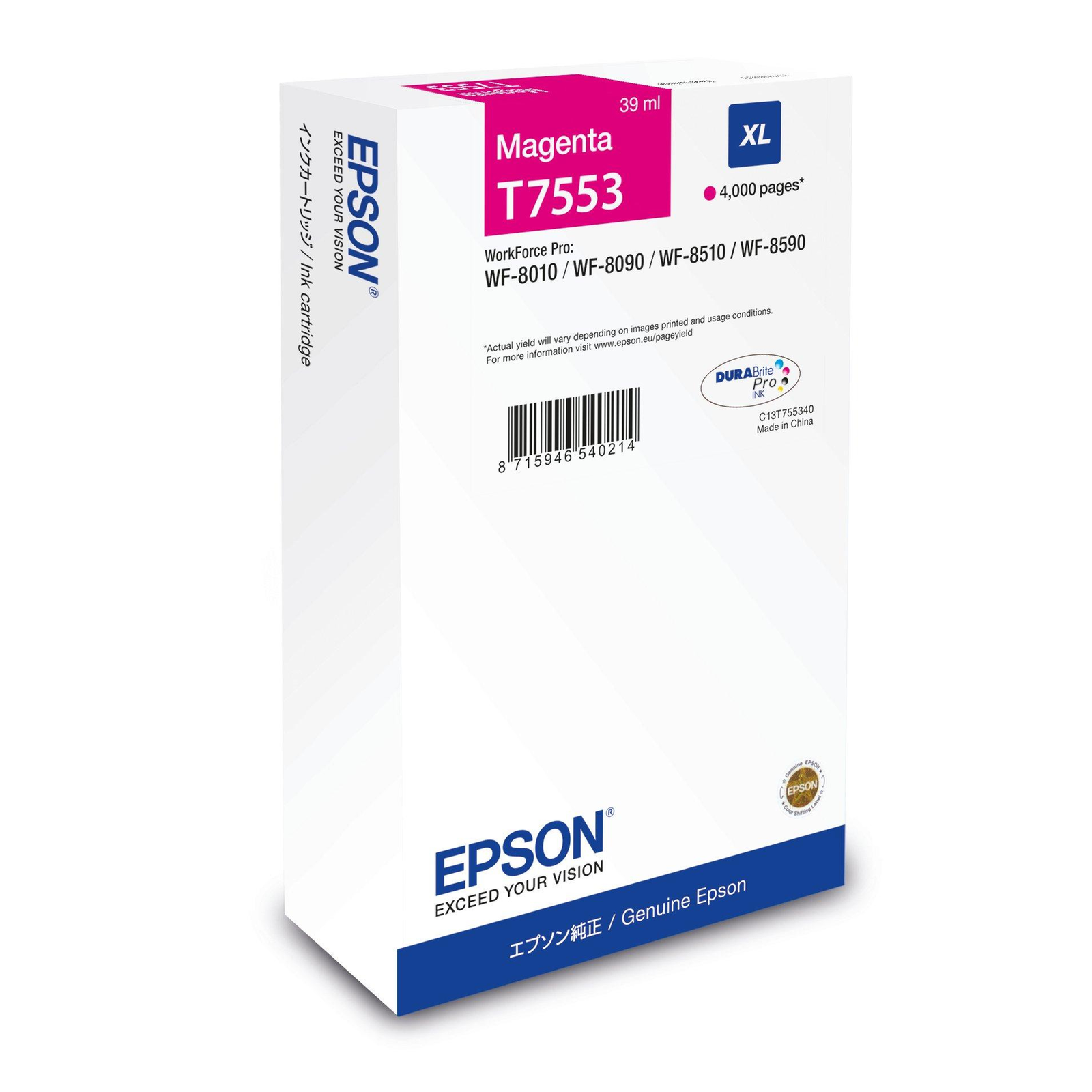Epson T7553 39 Ml XL magenta Original