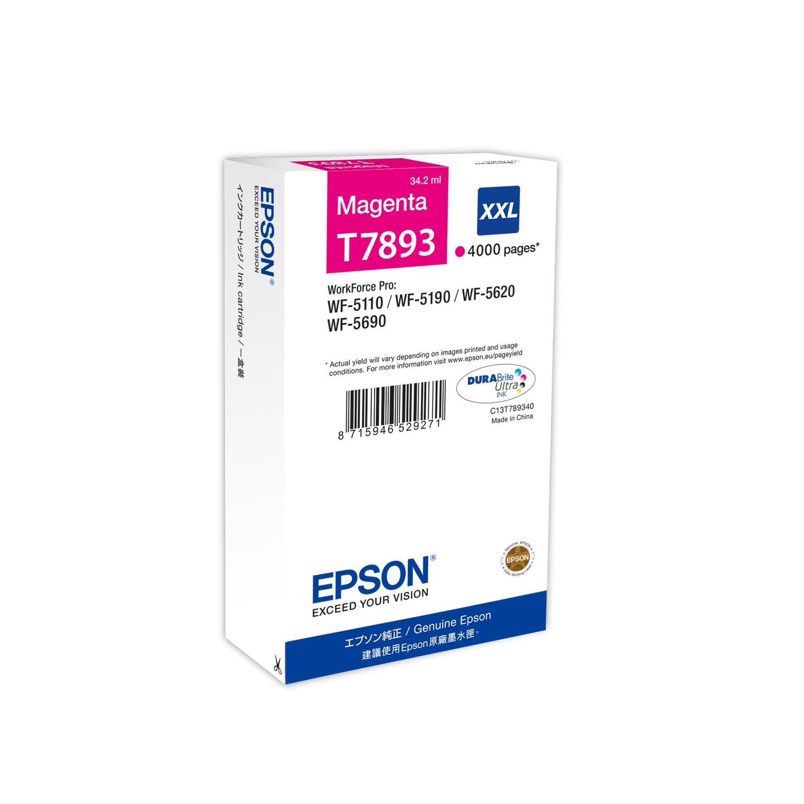Epson Ink Cartridge T7893 magenta XXL T7893