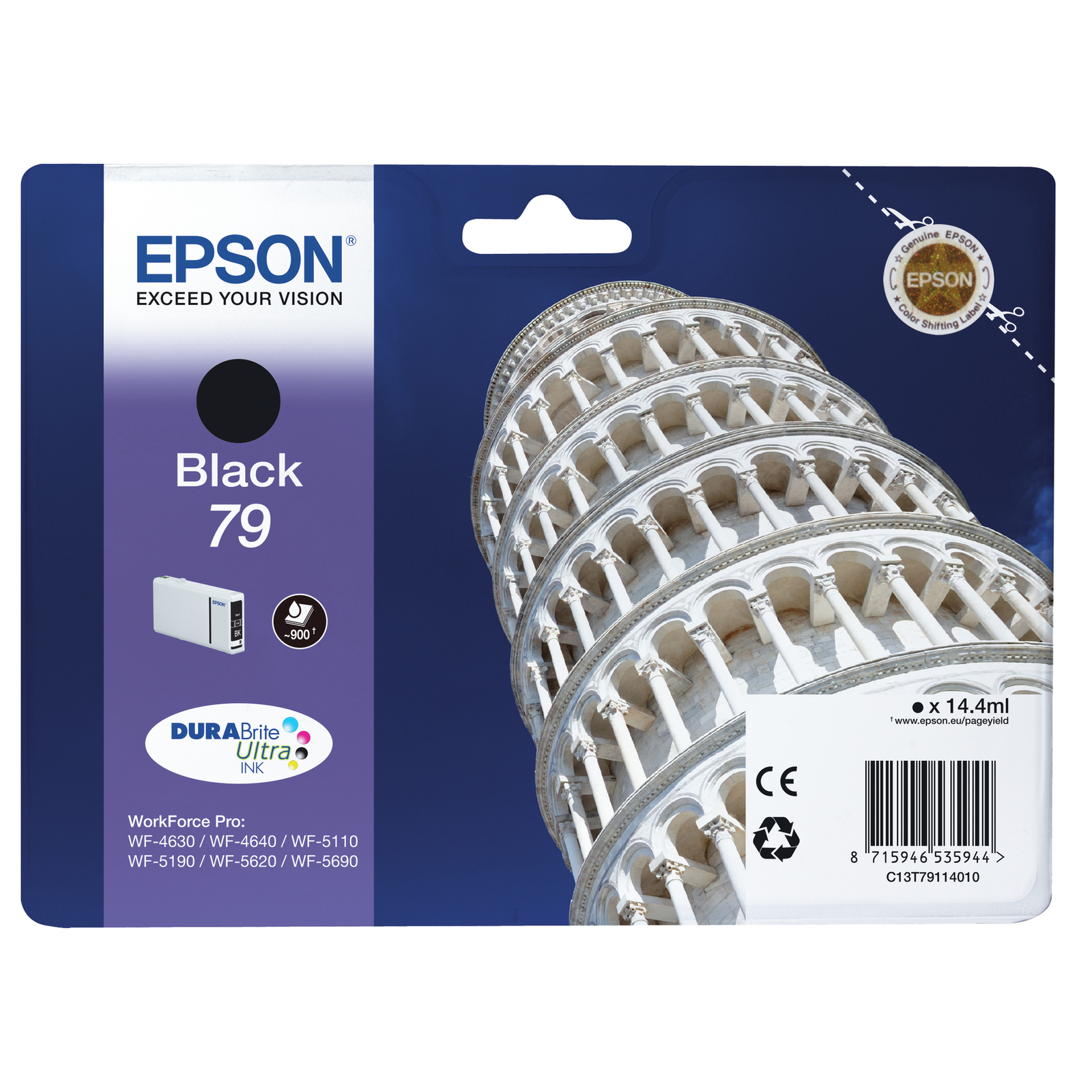 Epson 79 14.4 Ml Black Original Ink Cartridge