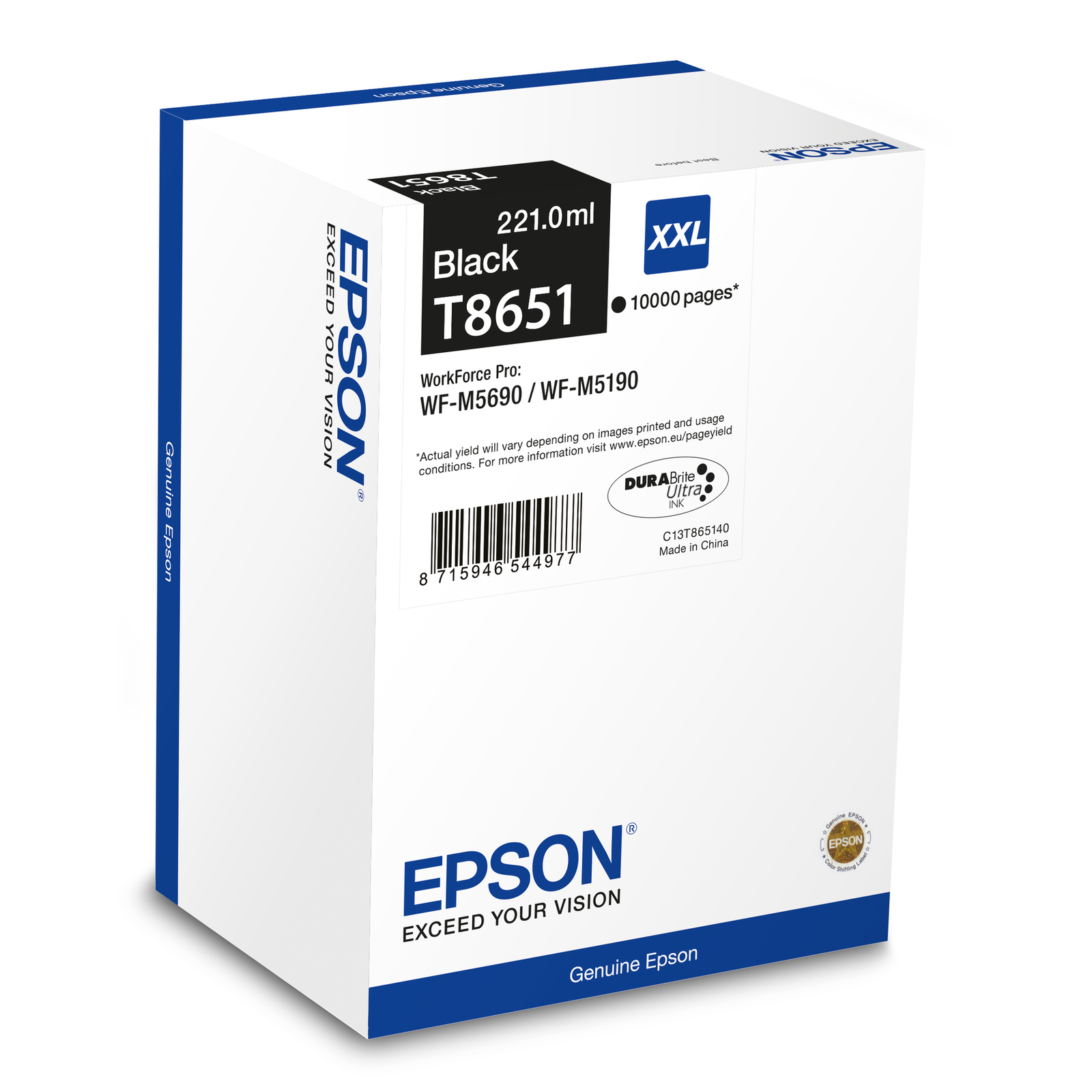 Epson Ink Cartridge Black 10K Extra High Super Yield 221 Ml