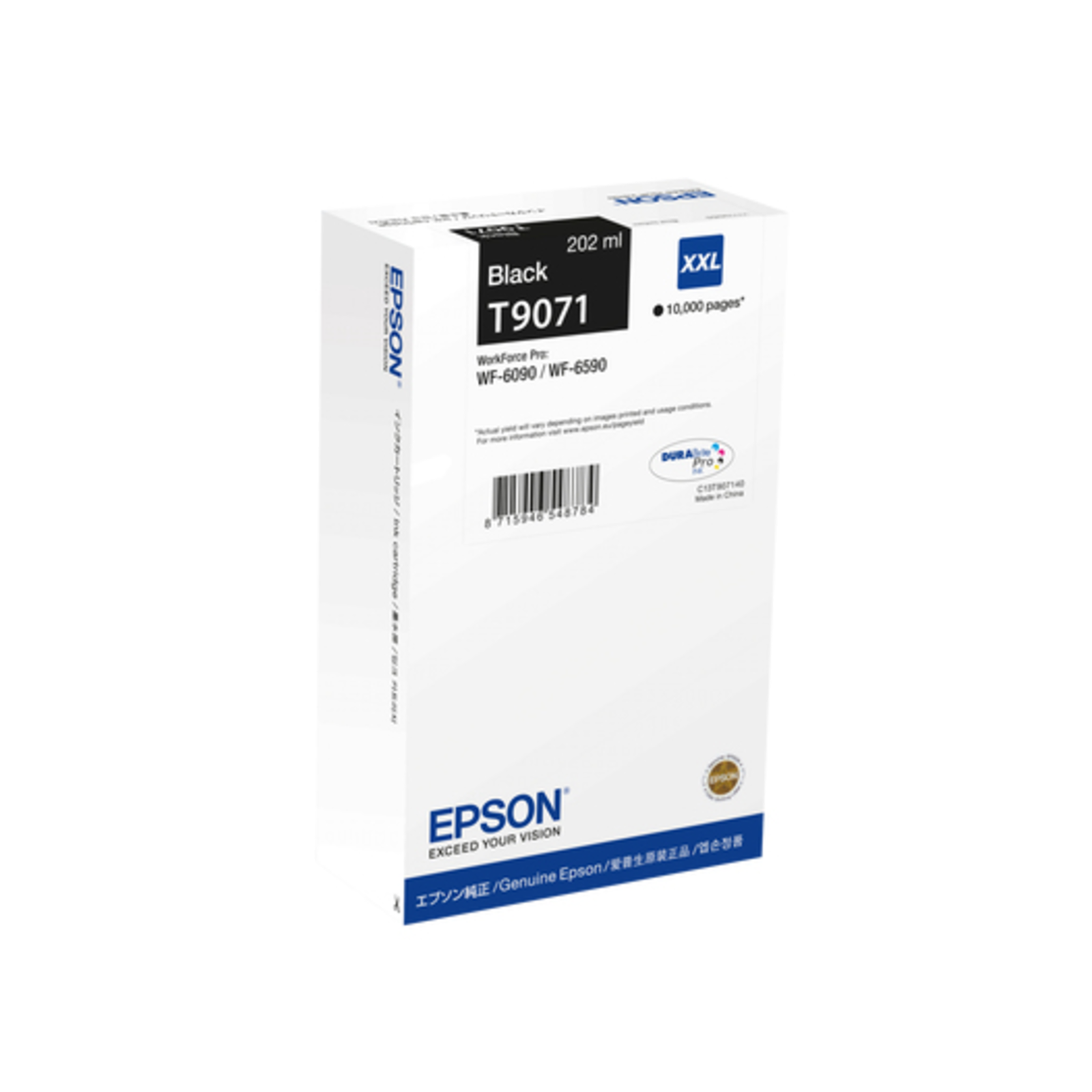 Epson Black Ink 202.0ml WF Pro 6xxxInchXXLInch Black