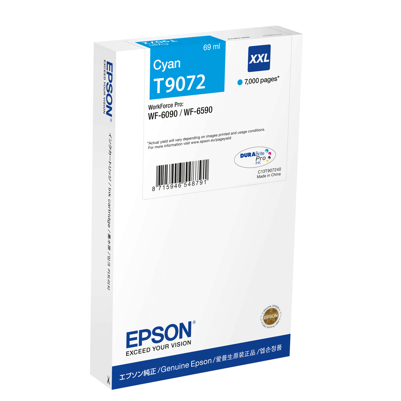 Epson Ink cyan 69.0ml WF Pro 6xxxInchXXLInch cyan