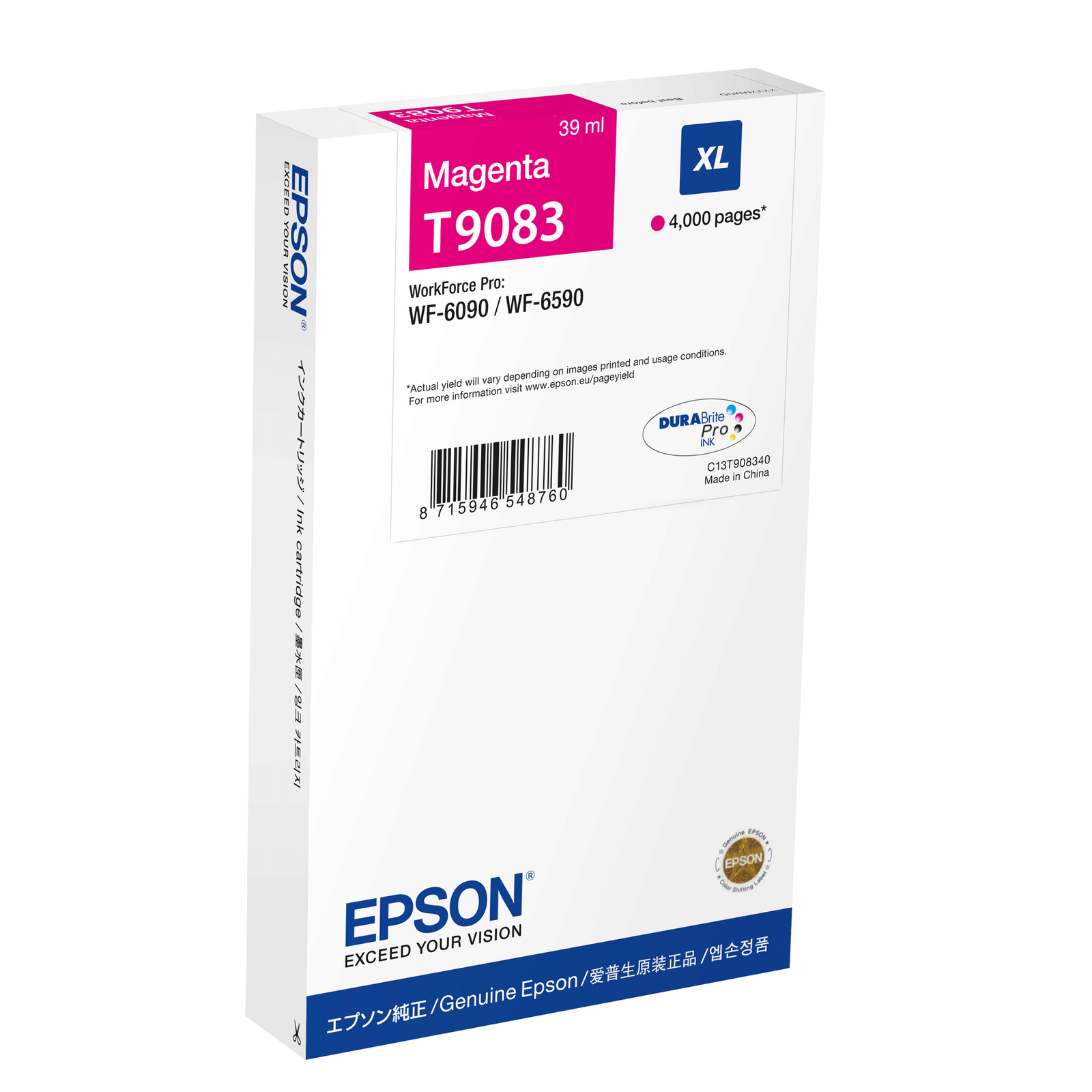Epson Ink Cartridge XL magenta 39 Ml 4000 Pages