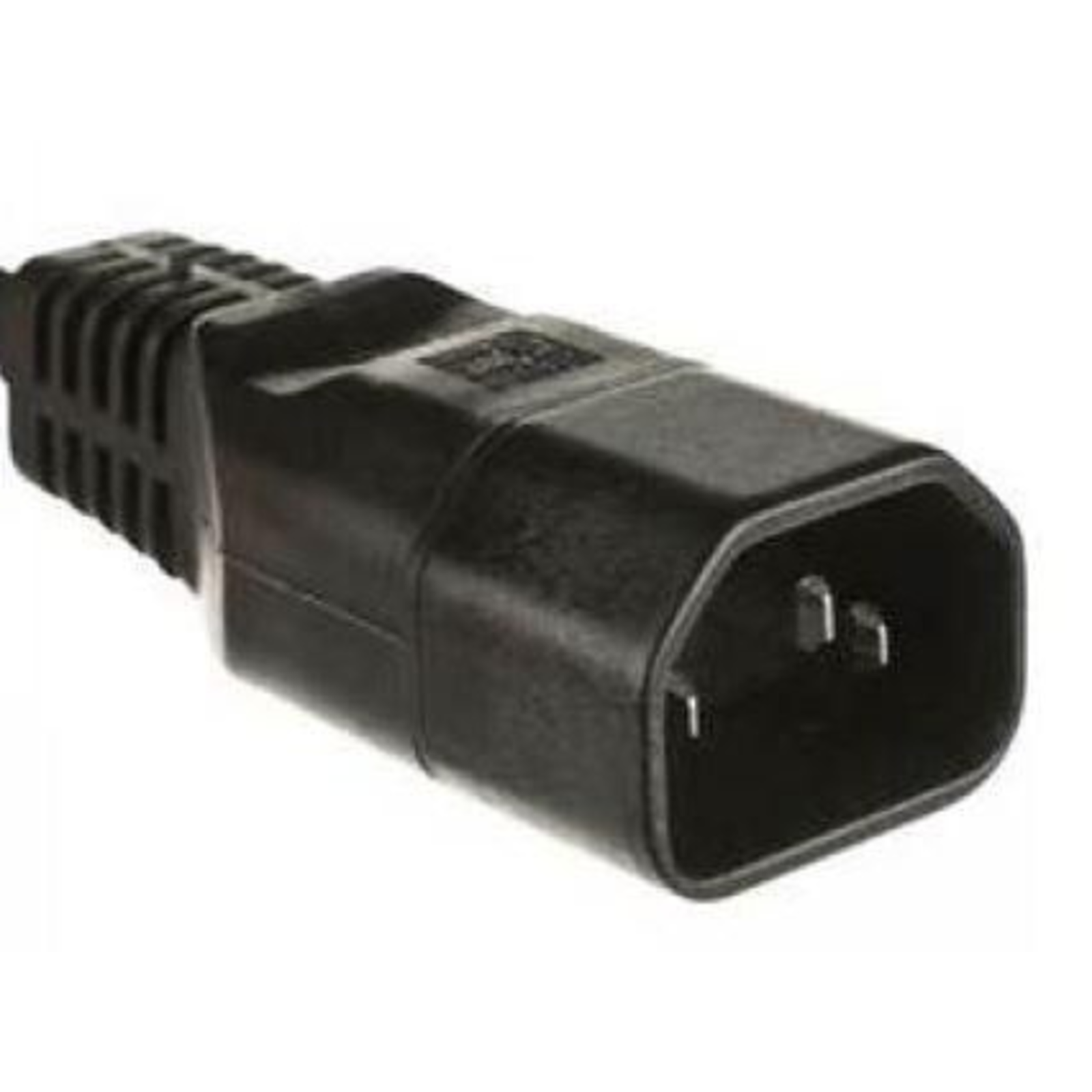 Micro Connect IEC Power Adaptor C14 Plug C14 Socket Straight Black