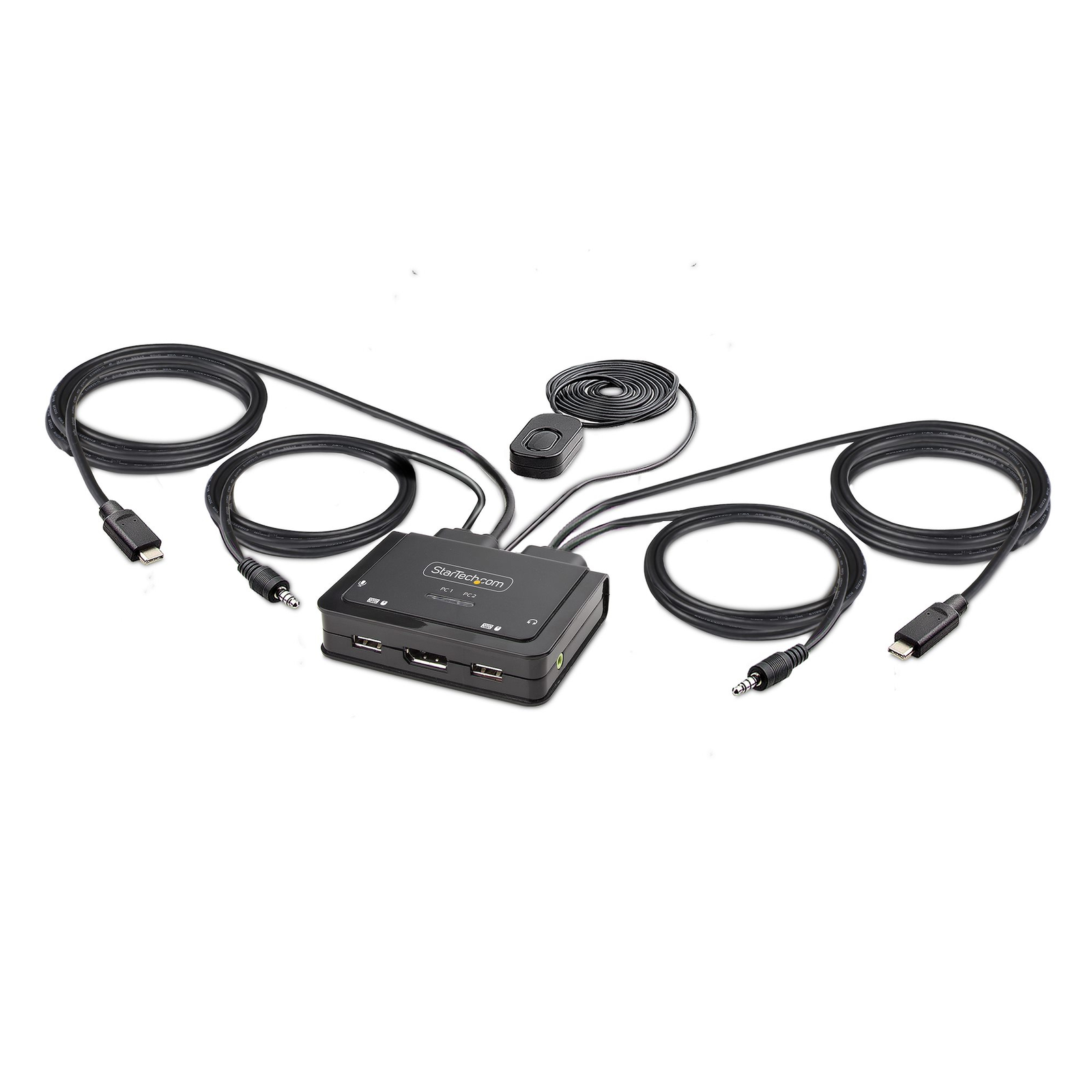 StarTech.com C2-D46-UC2-CBL-KVM 2-PORT USB-C Cable KVM Switch