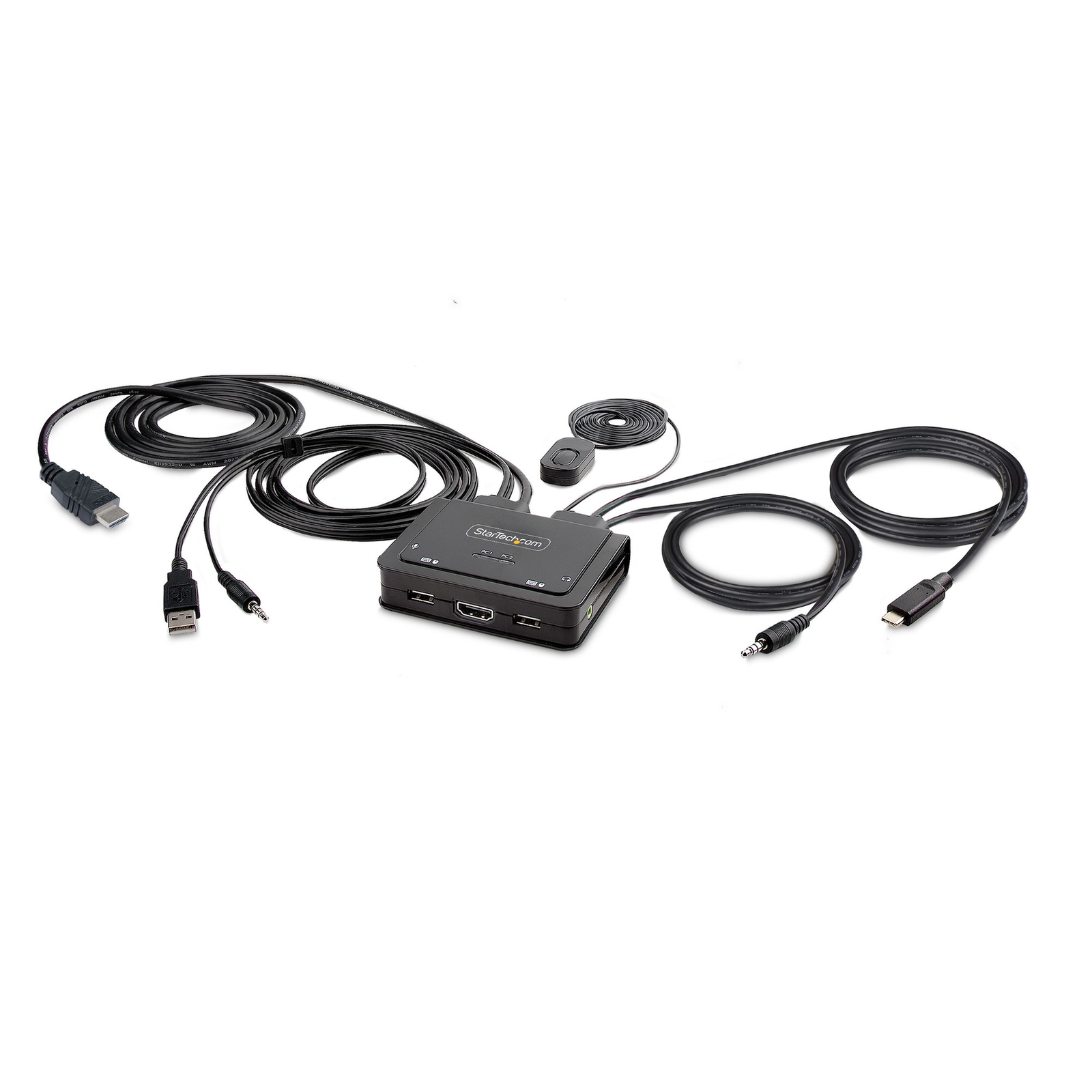 StarTech.com 2-port Hybrid Cable KVM Switch C2-H46-UAC-CBL-KVM