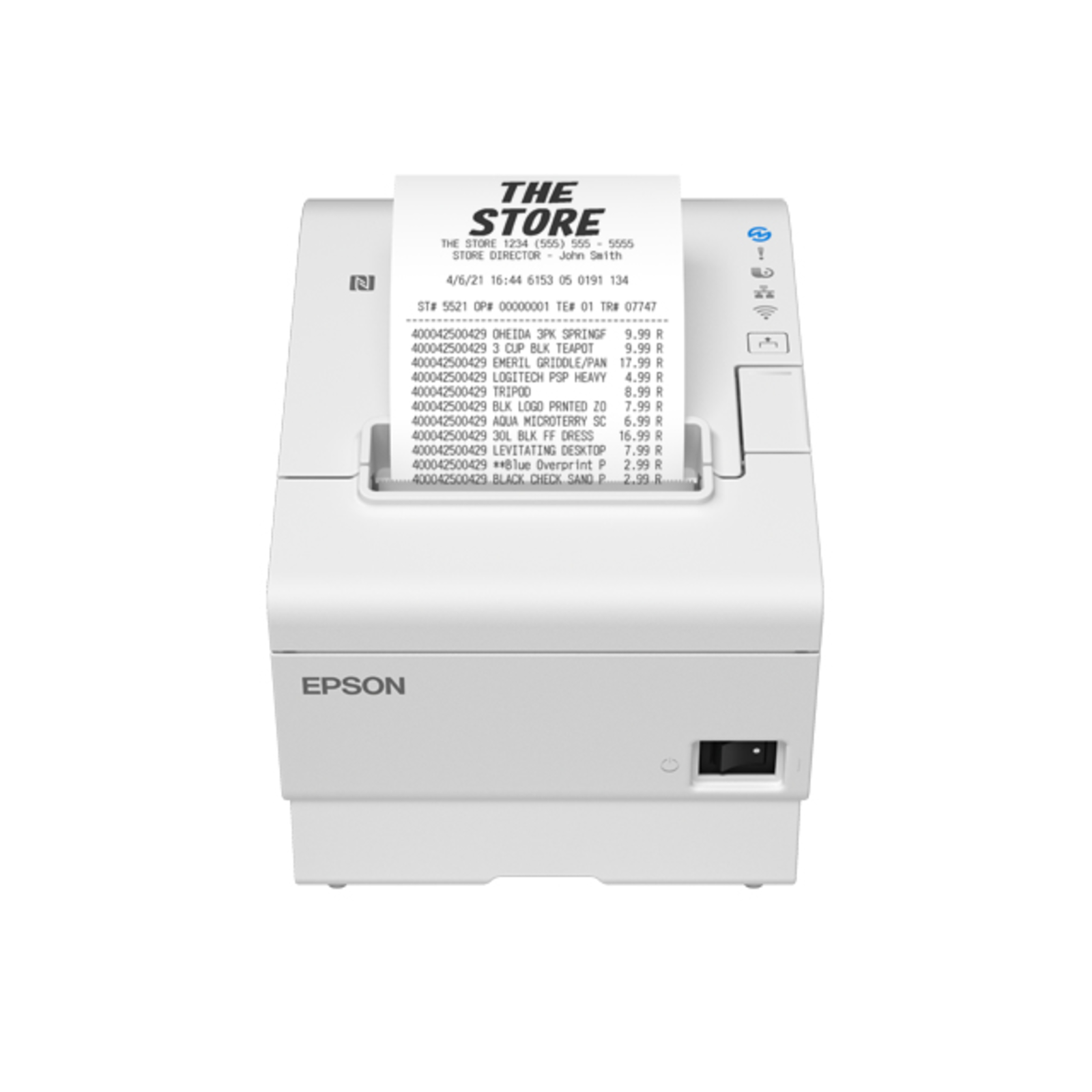 Epson TM-T88VII USB USB Host RS232 Ethernet EPOS White