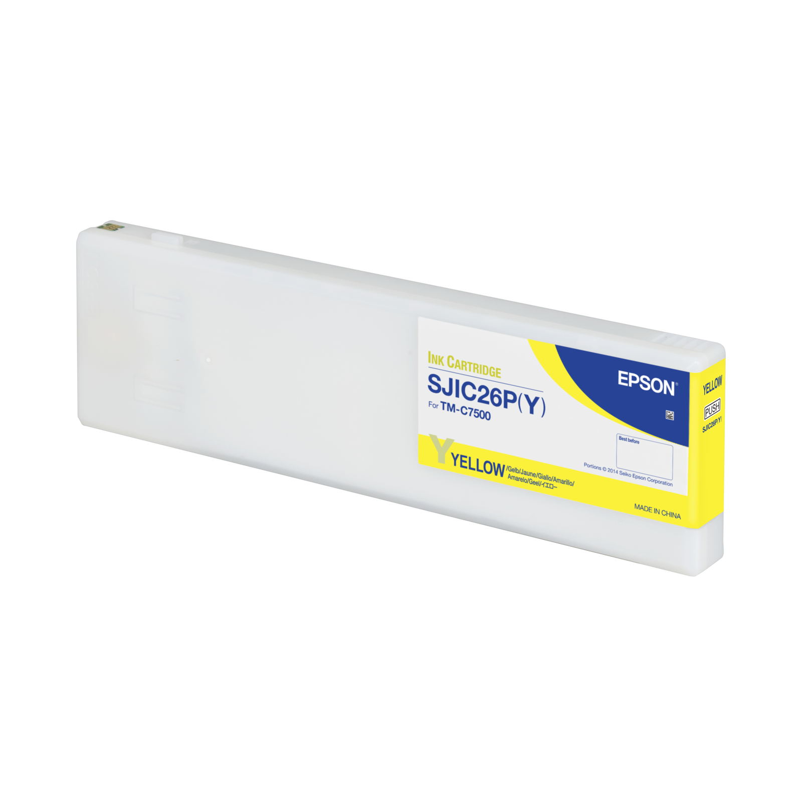 Epson SJIC26P Y Ink Cartridge for ColorWorks C7500 Yellow