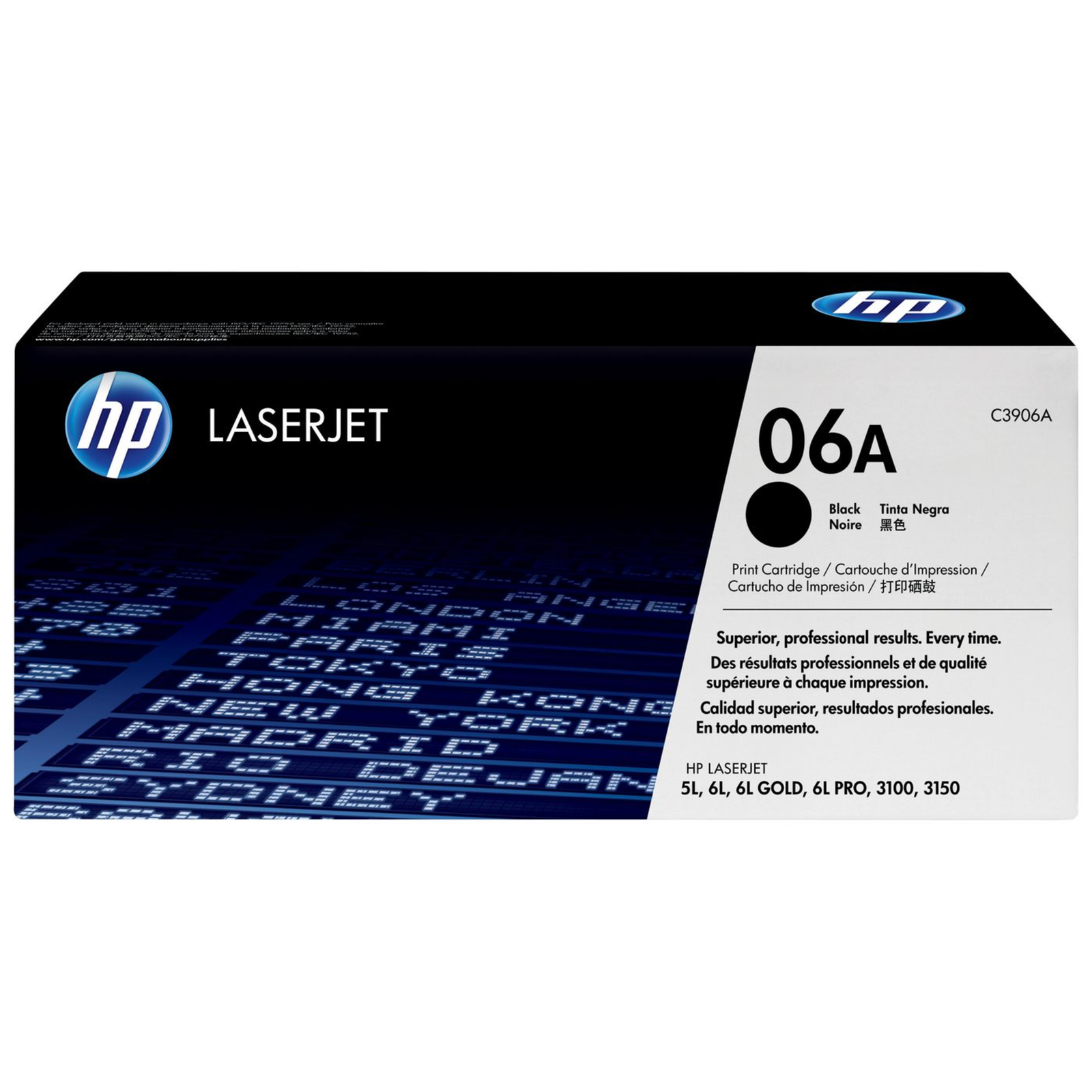 HPI 06A Black Original LaserJet Toner Cartridge (C3906A)