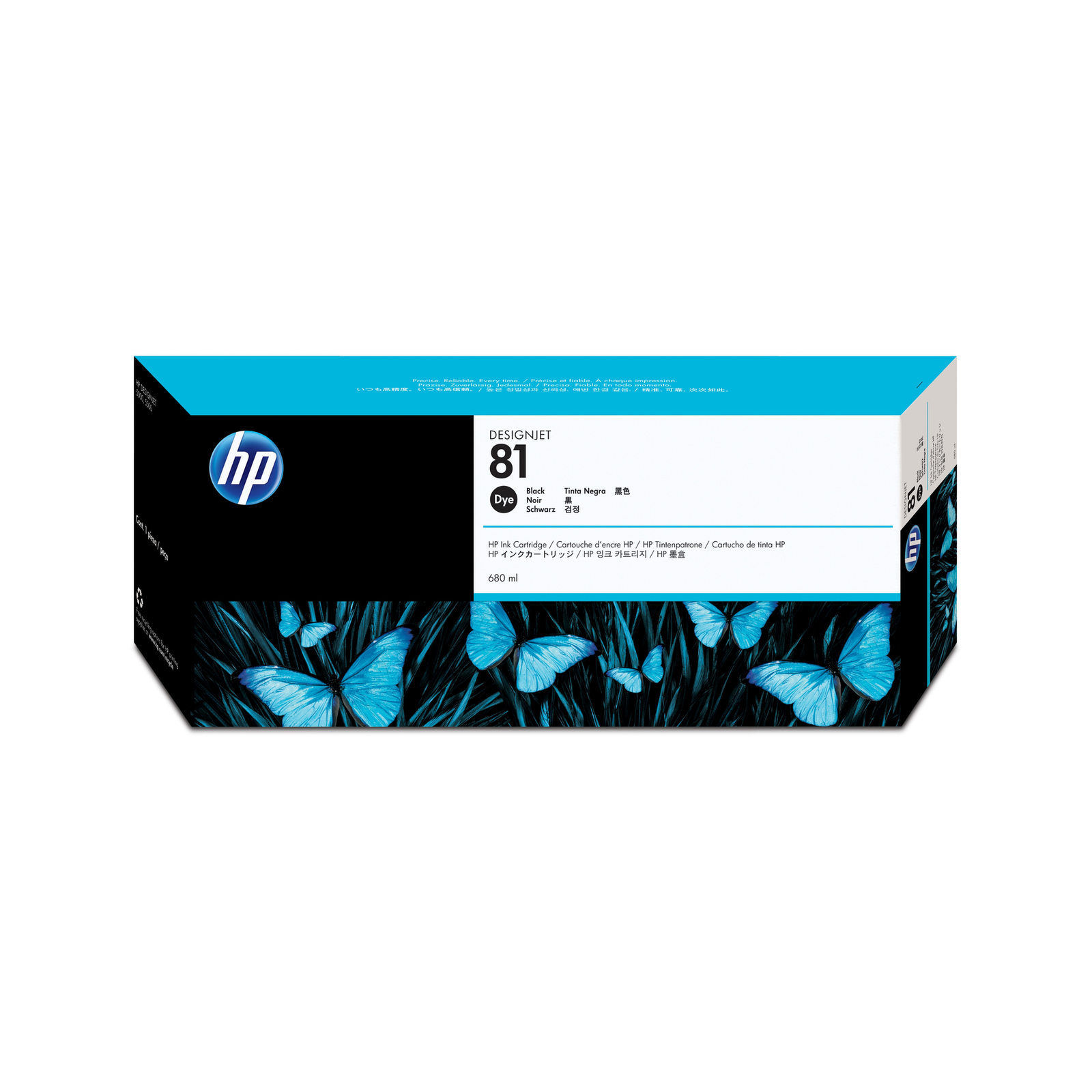 HP 81 ORIGINAL BLACK TINTED INK CARTRIDGE STANDARD CAPACITY 680ML PACK of 1
