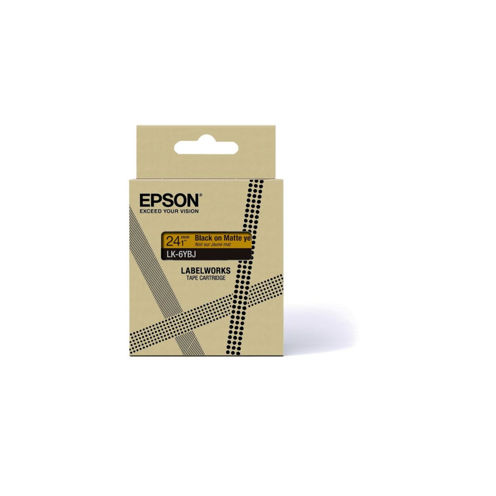 Epson 24mm Black/yellow 24 Mm/8 M Tape Cartridge LK-6YBJ
