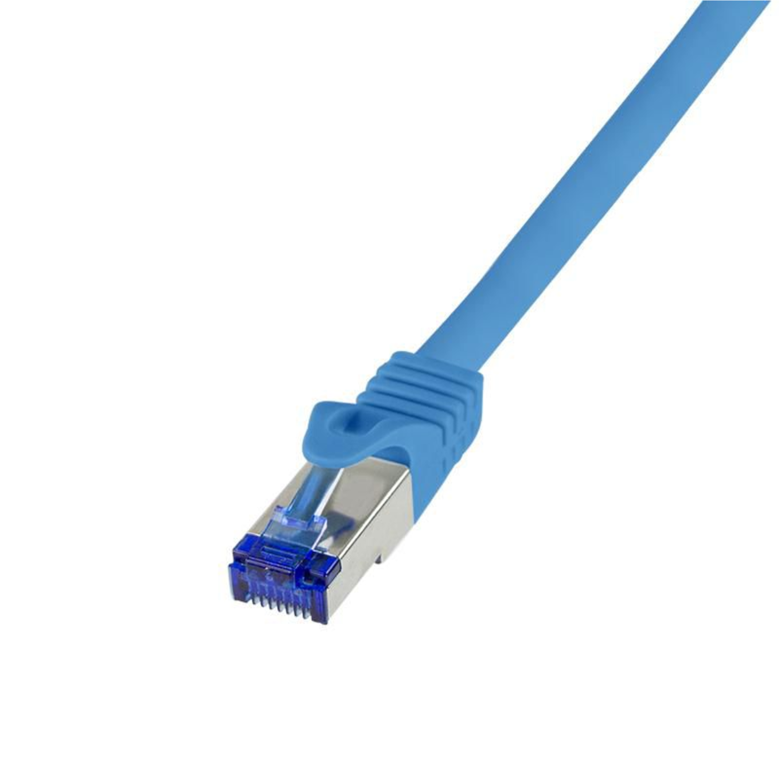 LogiLink C6A016S RJ45 CAT 6a S/FTP 0.25 M Blue 1 Pc.