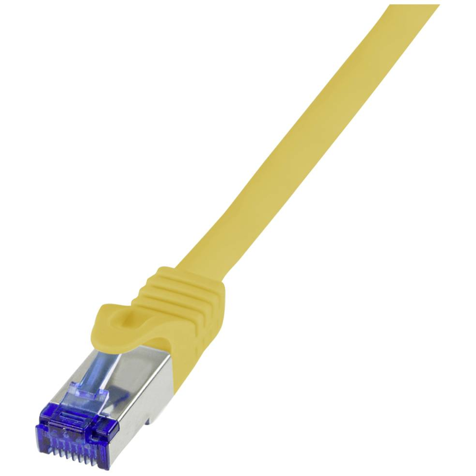 LogiLink C6A097S RJ45 CAT 6a S/FTP 10.00 M Yellow 1 Pc.