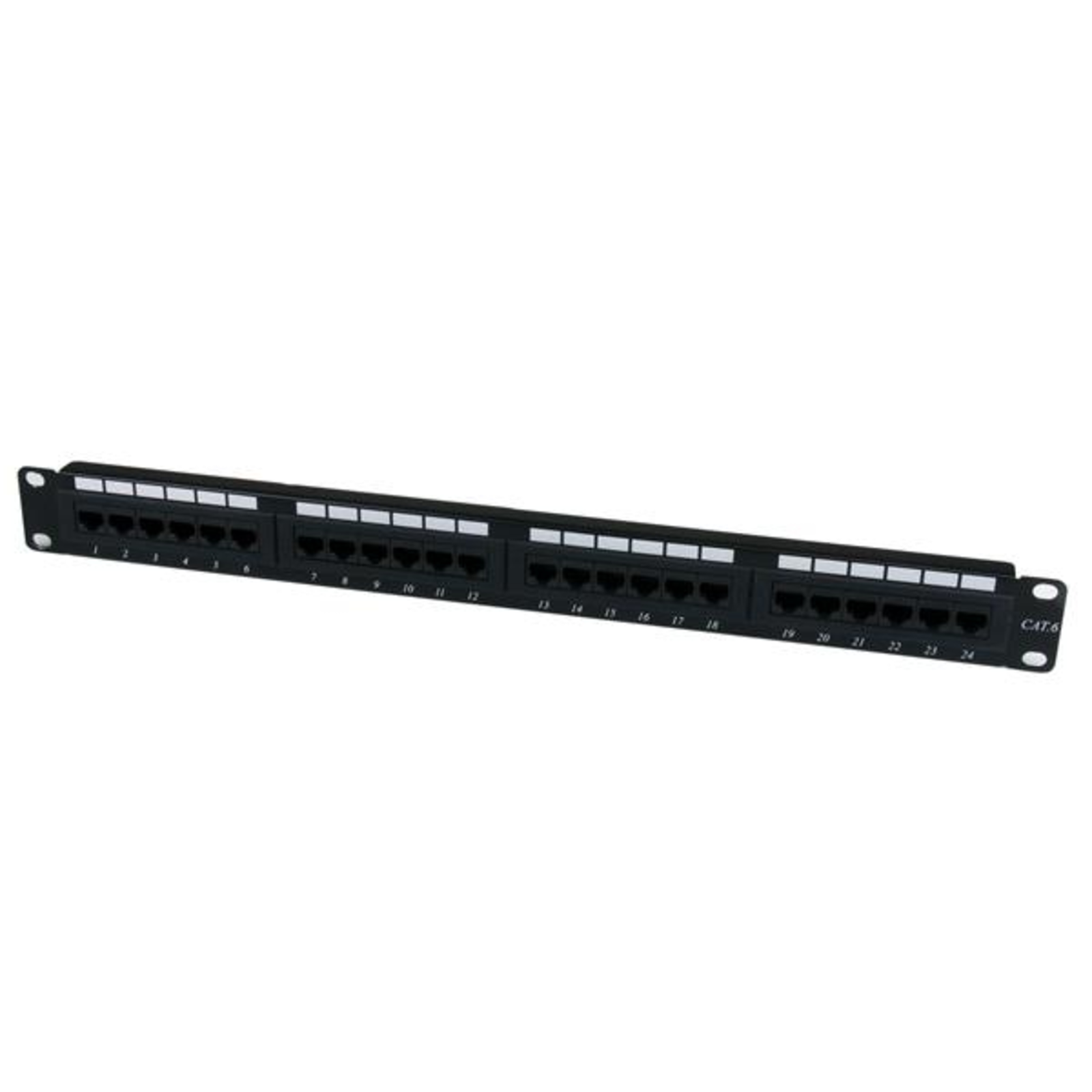 StarTech.com Patch Panel Cat 6 24 Port 1 U for Rack Mounting RJ-45 Black Rack Mounting 1U CE