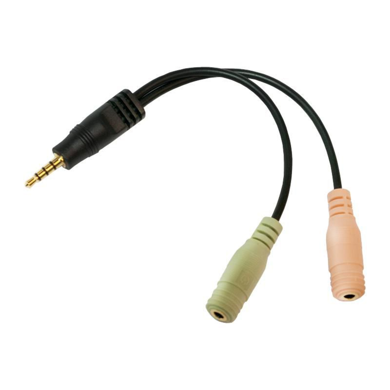 LogiLink Audio Adapter Mini-Phone 3.5 Mm 4-pin (M) Mini-Phone Stereo 3.5 Mm (W) 15cm Black (CA0021)