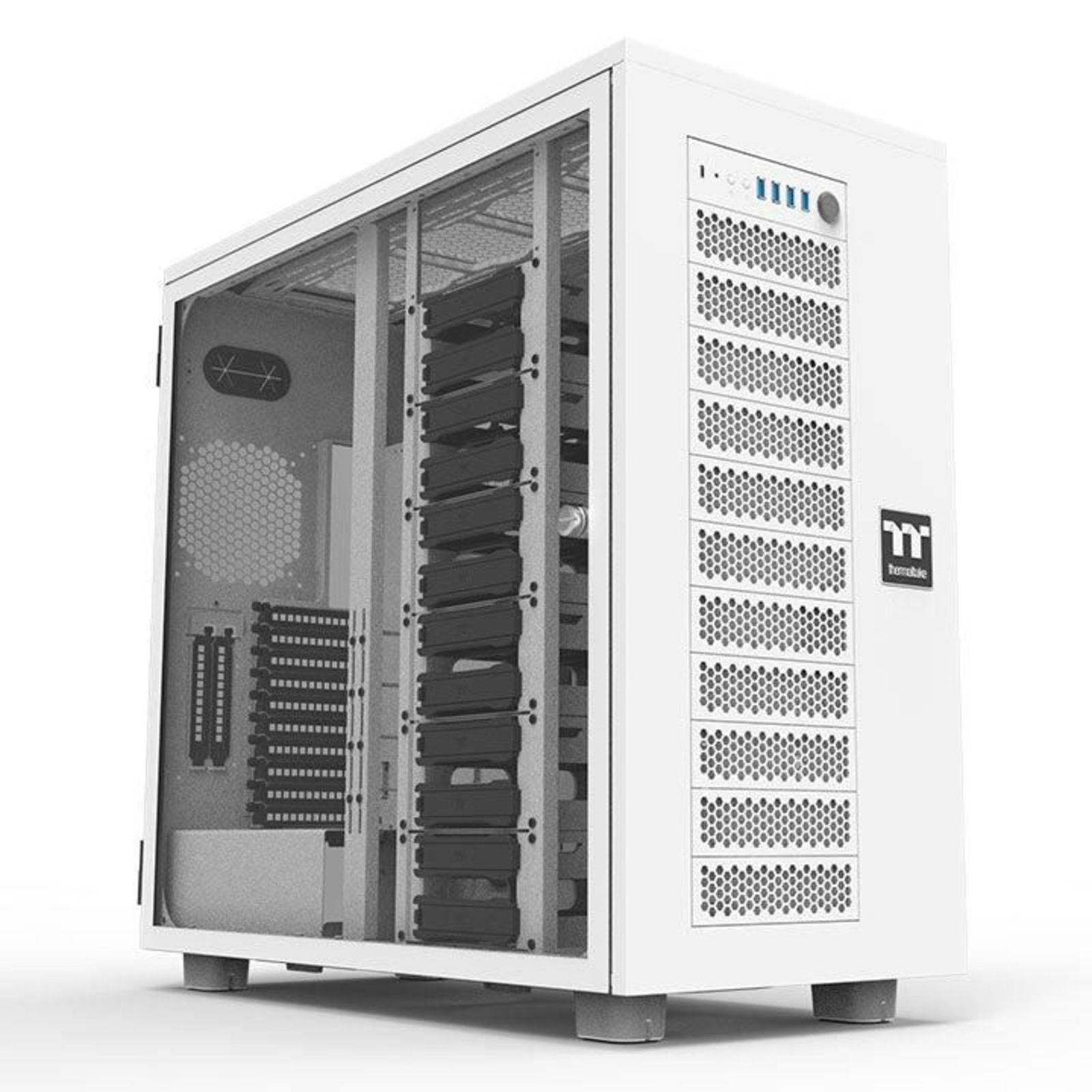 Thermaltake AX700 Grand Tour E-ATX Case with Glass Panel (White)