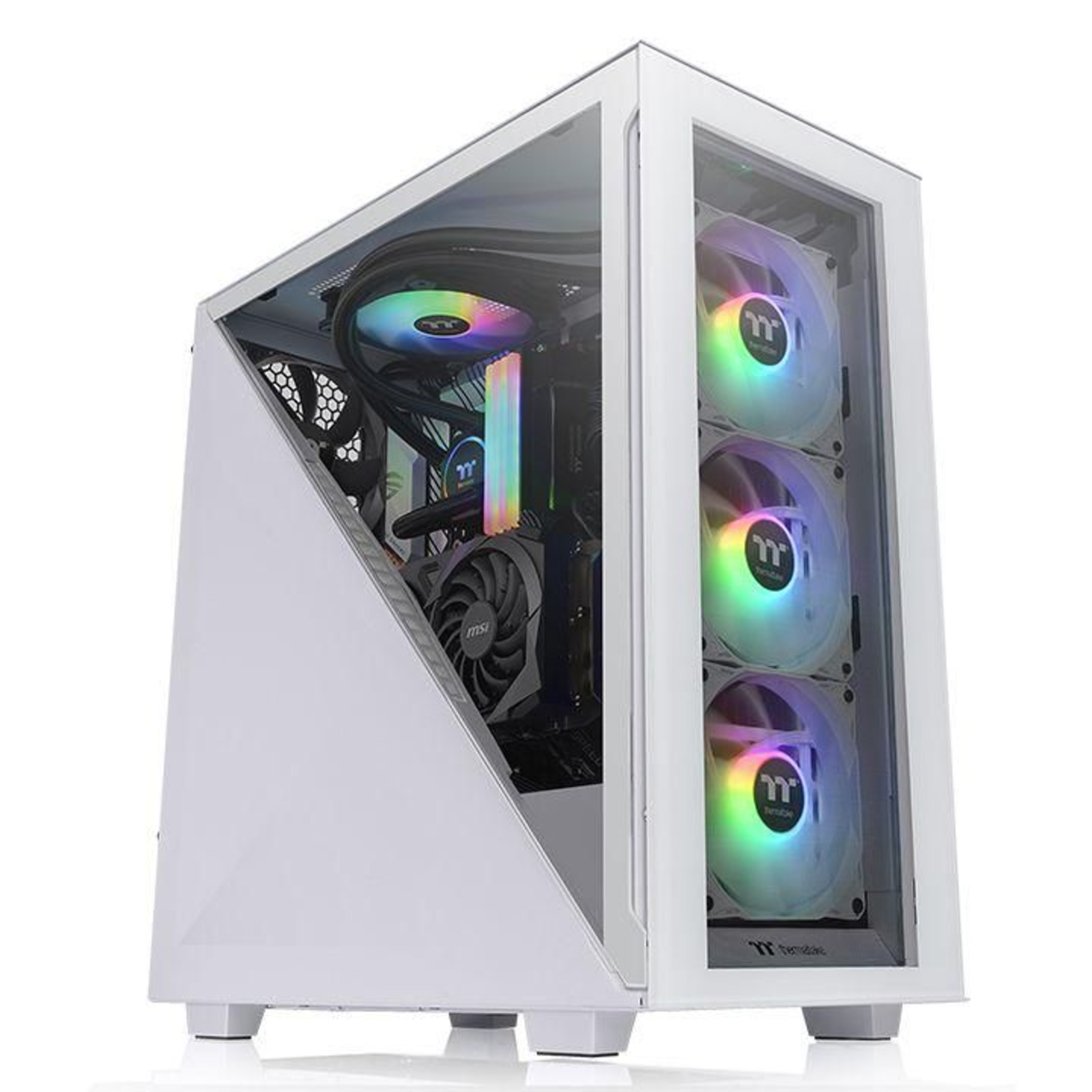Thermaltake Divider 300 TG Snow White Tempered Glass