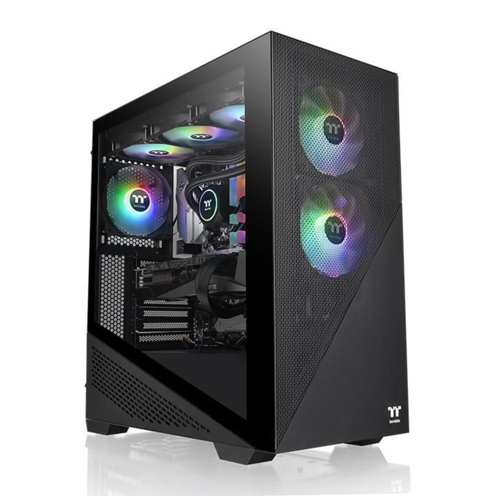 Thermaltake Divider 370 TG ARGB Black Tempered Glass