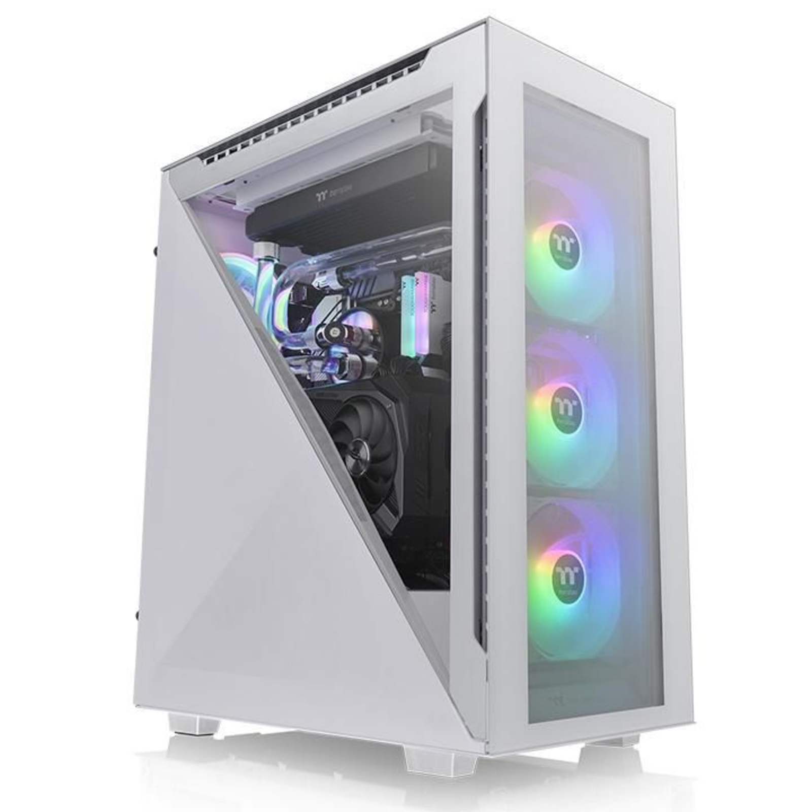 Thermaltake Divider 500 TG Snow ARGB Mid Tower ATX Side Panel with Window (hardened