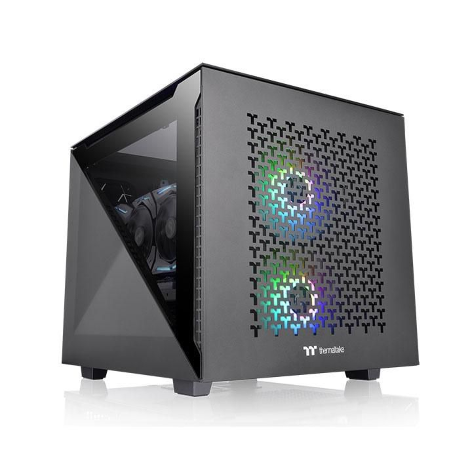 Thermaltake Divider 200 TG Air Micro Black Tempered Glass