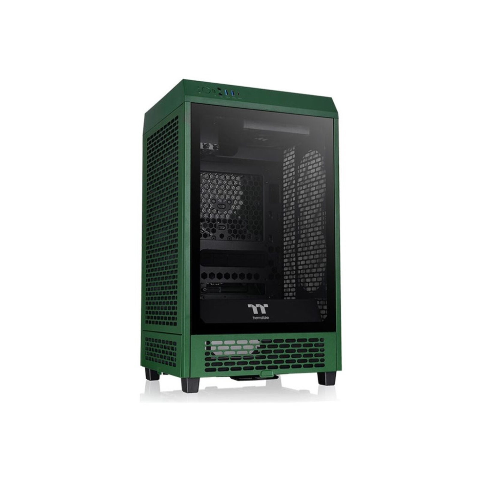 Thermaltake The Tower 200 Dark Green Tempered Glass