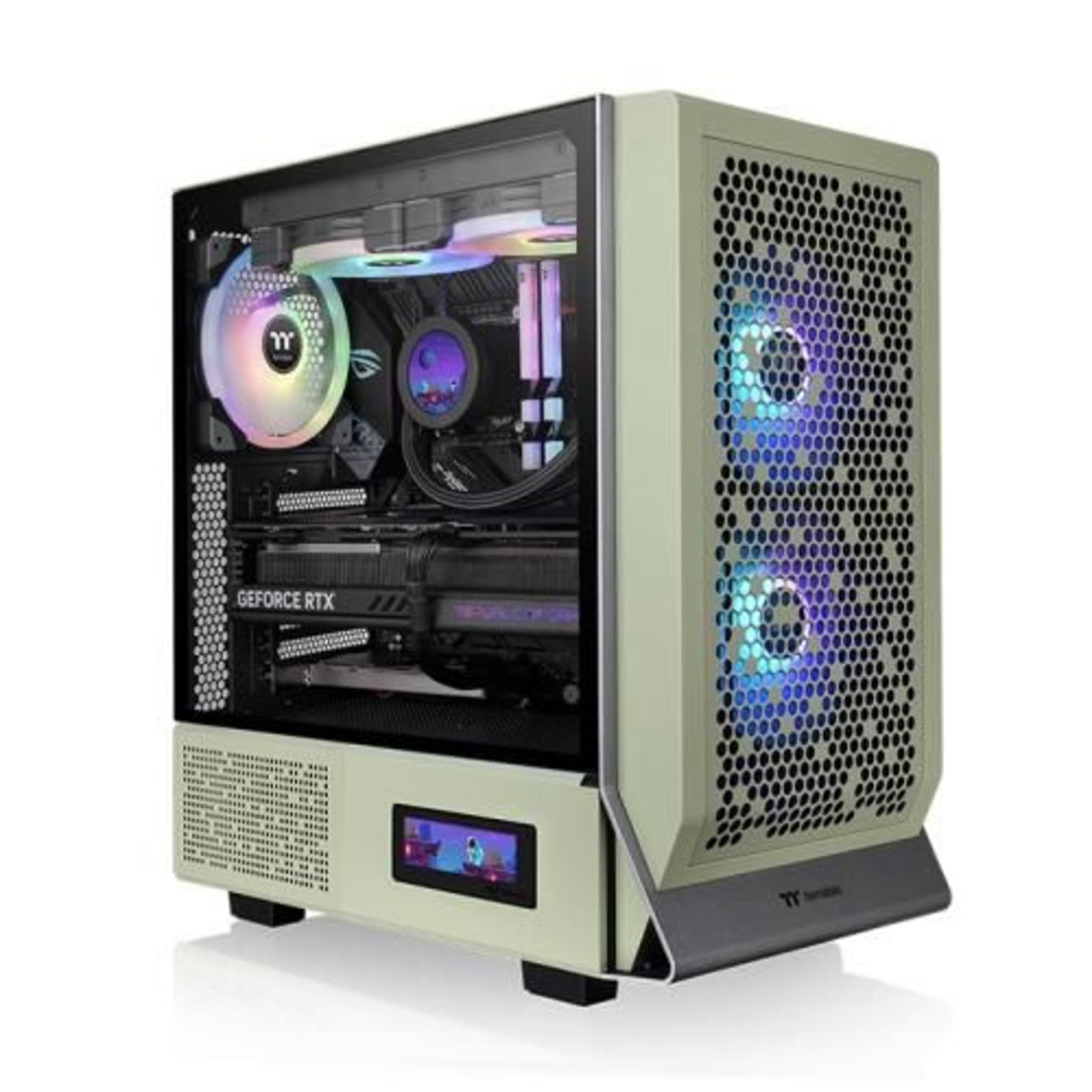 Thermaltake Ceres 300 TG ARGB Light Green Tempered Glass