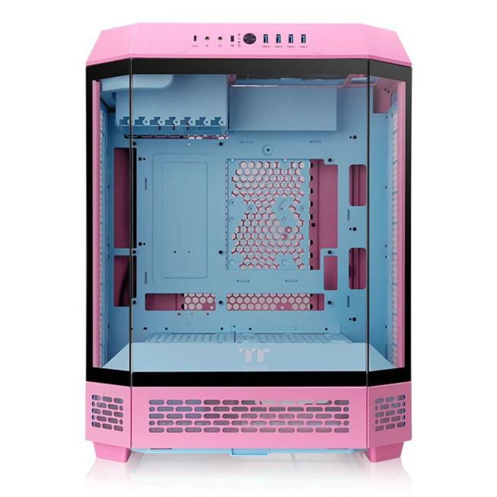 Thermaltake The Tower 600 Mid Tower ATX Case with Glass Panels (Pink)