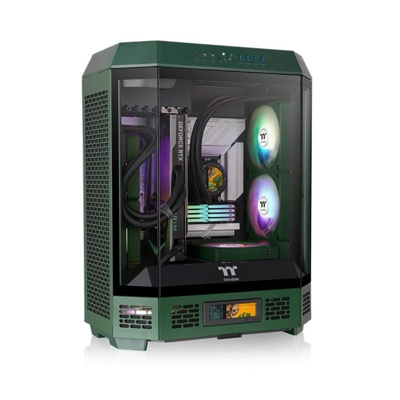 Thermal Grizzly Thermaltake The Tower 600 Racing Green PC Case