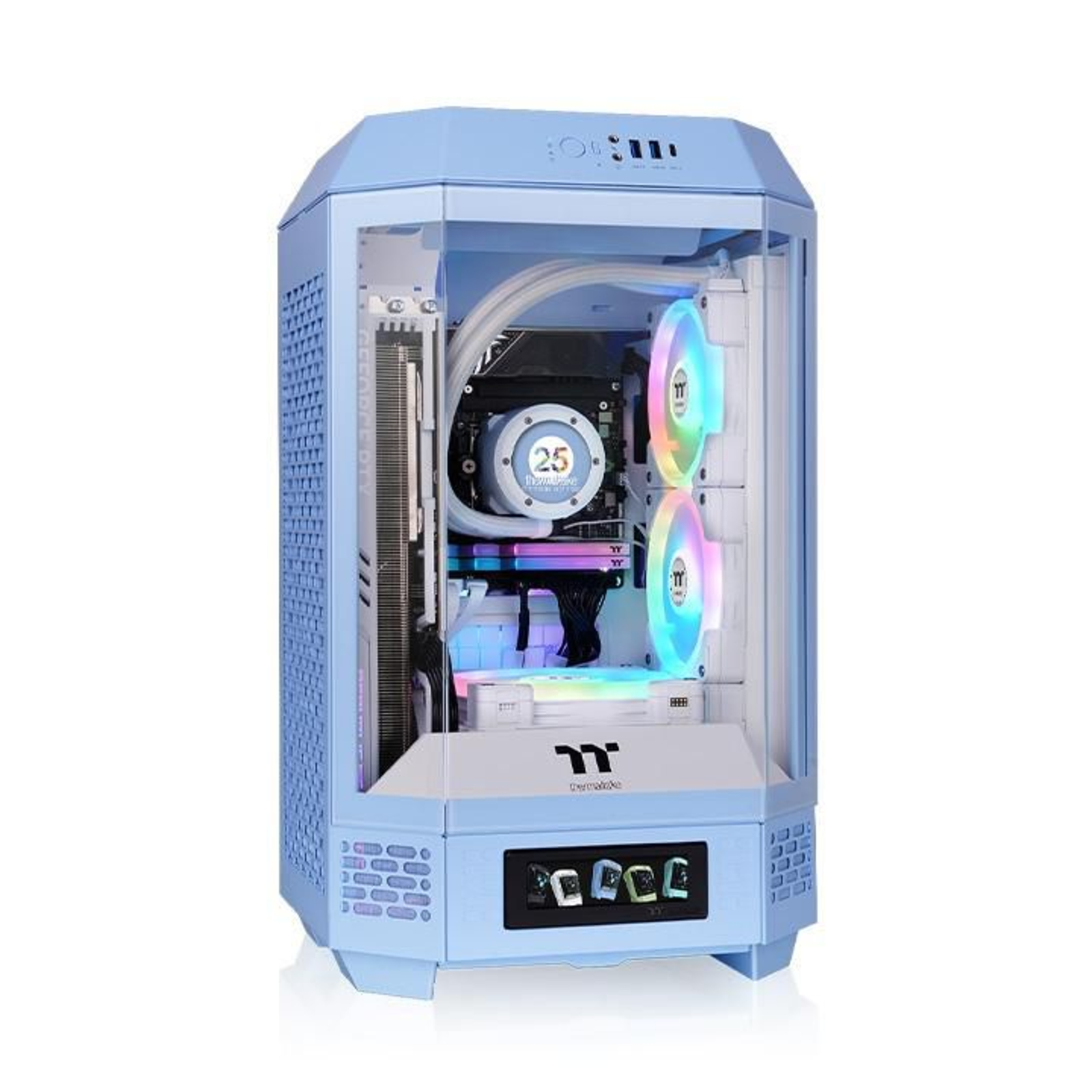 Thermal Grizzly Thermaltake The Tower 250 Hydrangea Blue PC Case