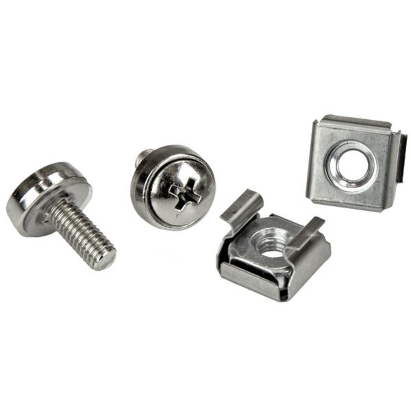 StarTech.com M5 Mounting Screws And Cage Nuts for Server Cabinet Rack 100 Pcs.