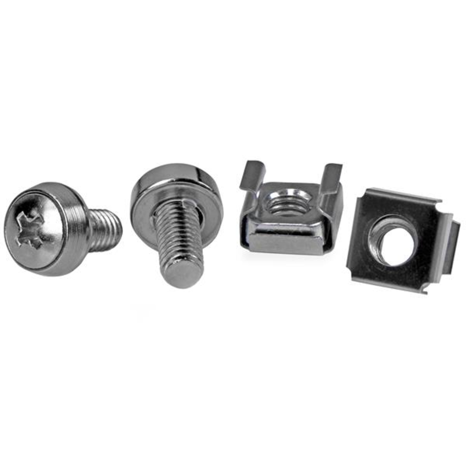 StarTech.com M6 Mounting Screws And Cage Nuts for Server Cabinet Rack 50 Pcs.