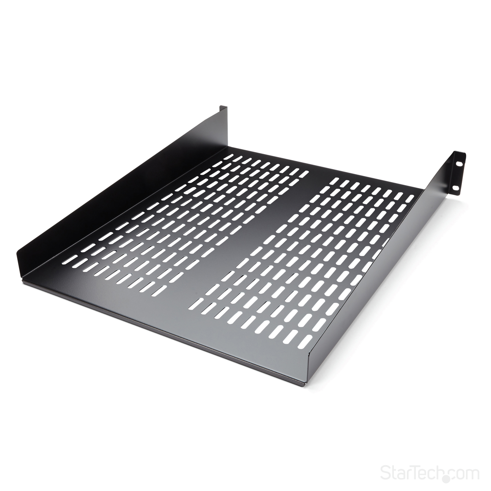 StarTech.com 2 U Fixed Shelf for Server Rack Cabinet up to 22 Kg 55cm Deep