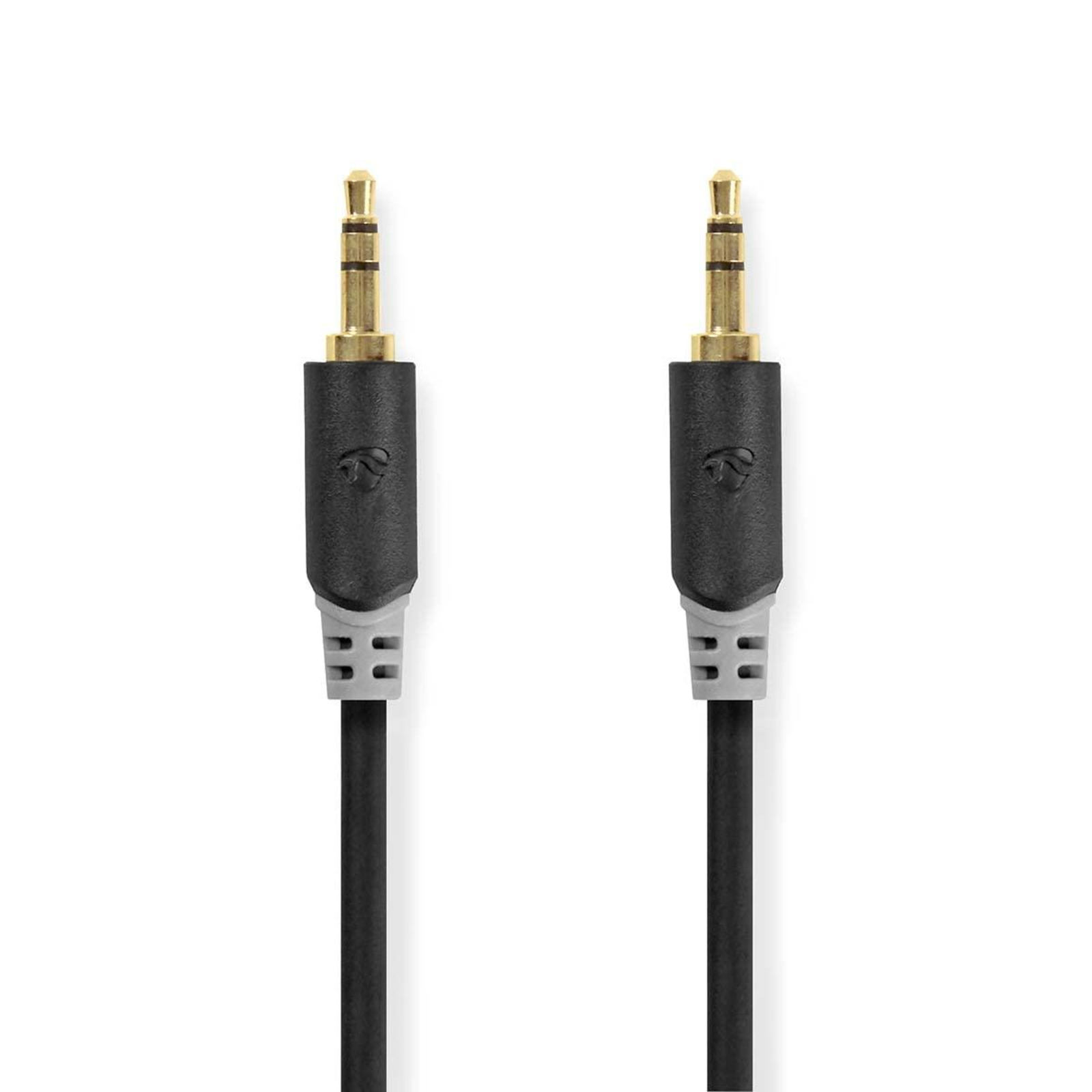 Nedis KAB Stereo Audio Cable 3.5mm Plug 3.5mm gold-plated 2.00 M Round Anthracite Packaging
