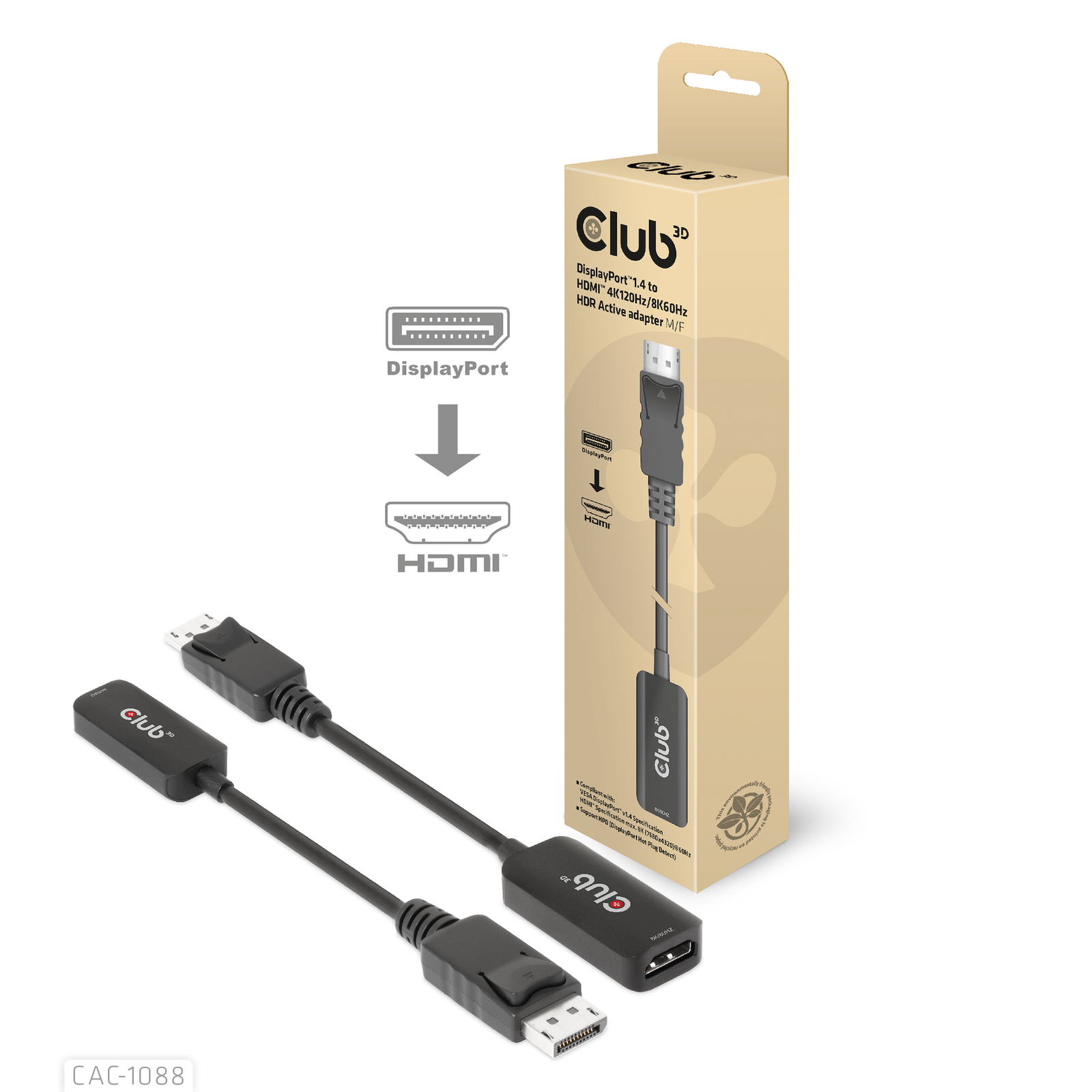 Club 3D Videoadapter 10cm