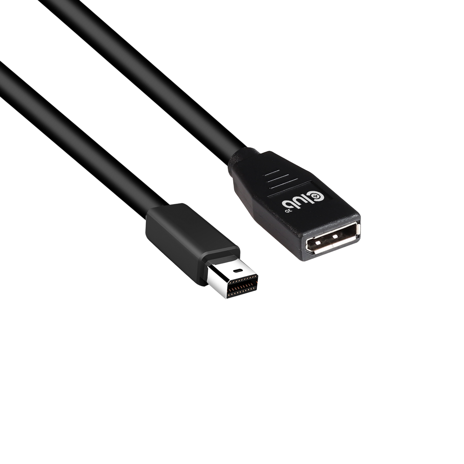 club3D Mini DisplayPort Adapter Cable Plug Socket 1.00 M Black