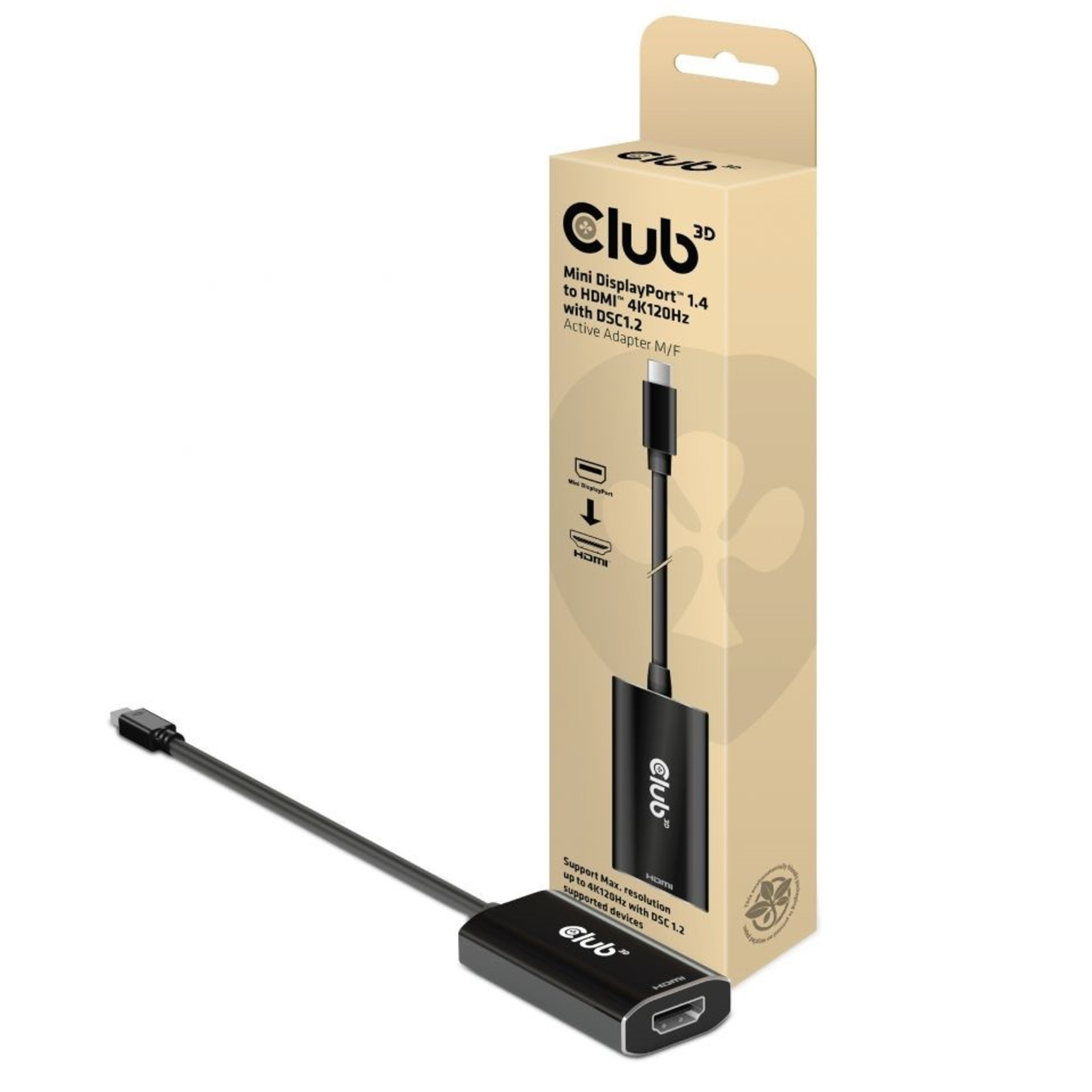 Club 3D Adapter MiniDisplayPort HDMI 2.1 HDR 4K120Hz