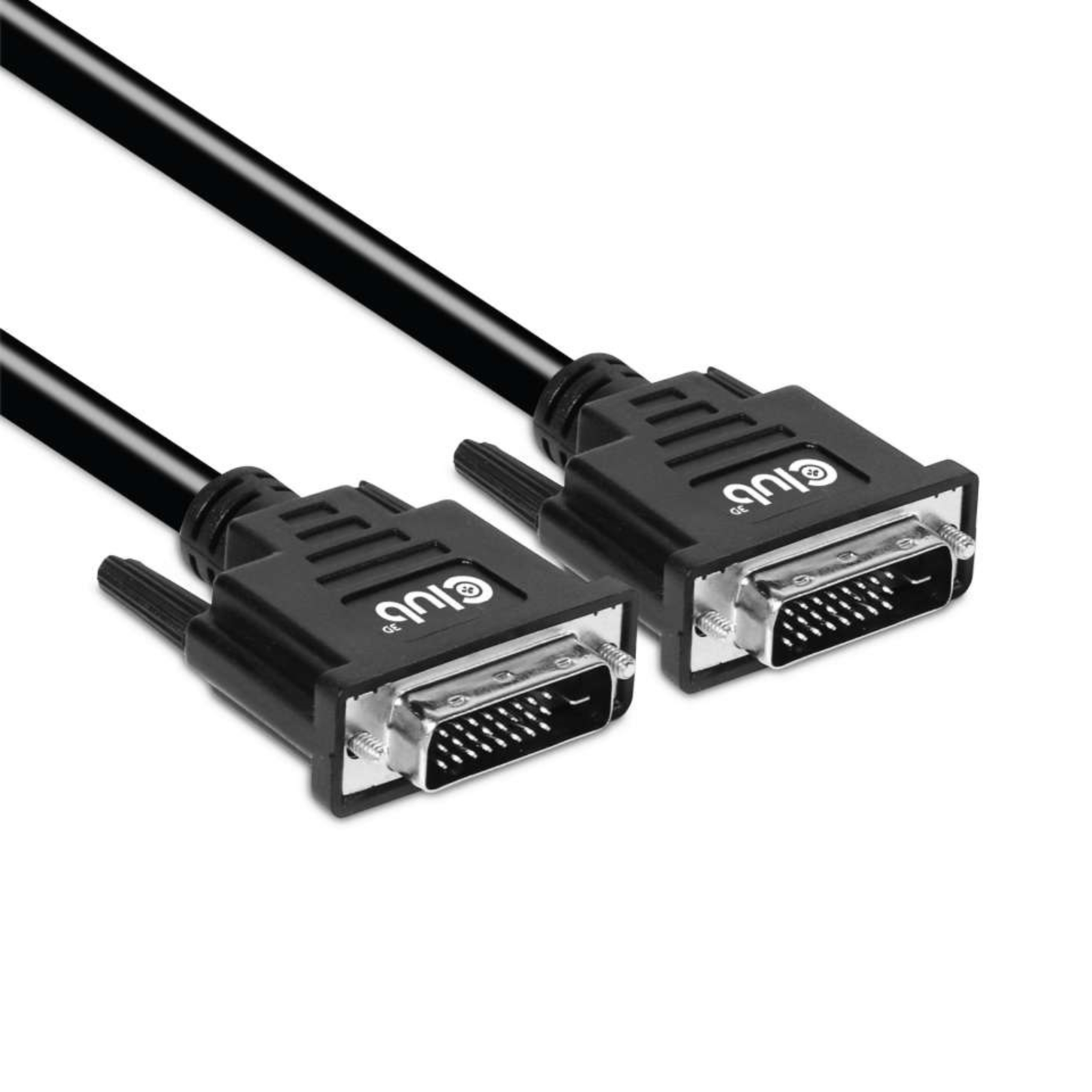 club3D DVI Connection Cable DVI-D 24+1-pin Plug 3.00 M Black CAC-1223 DVI Cable